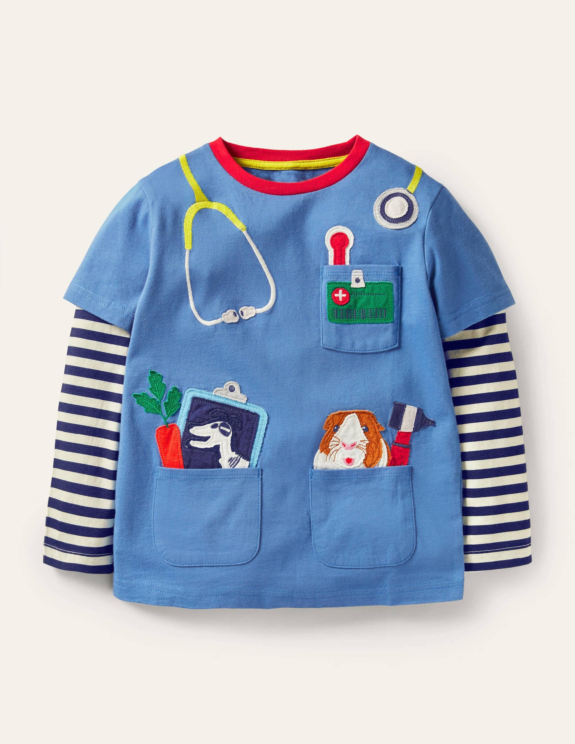 Occupational Appliqué T-shirt-Elizabethan Blue Vet - Image 1