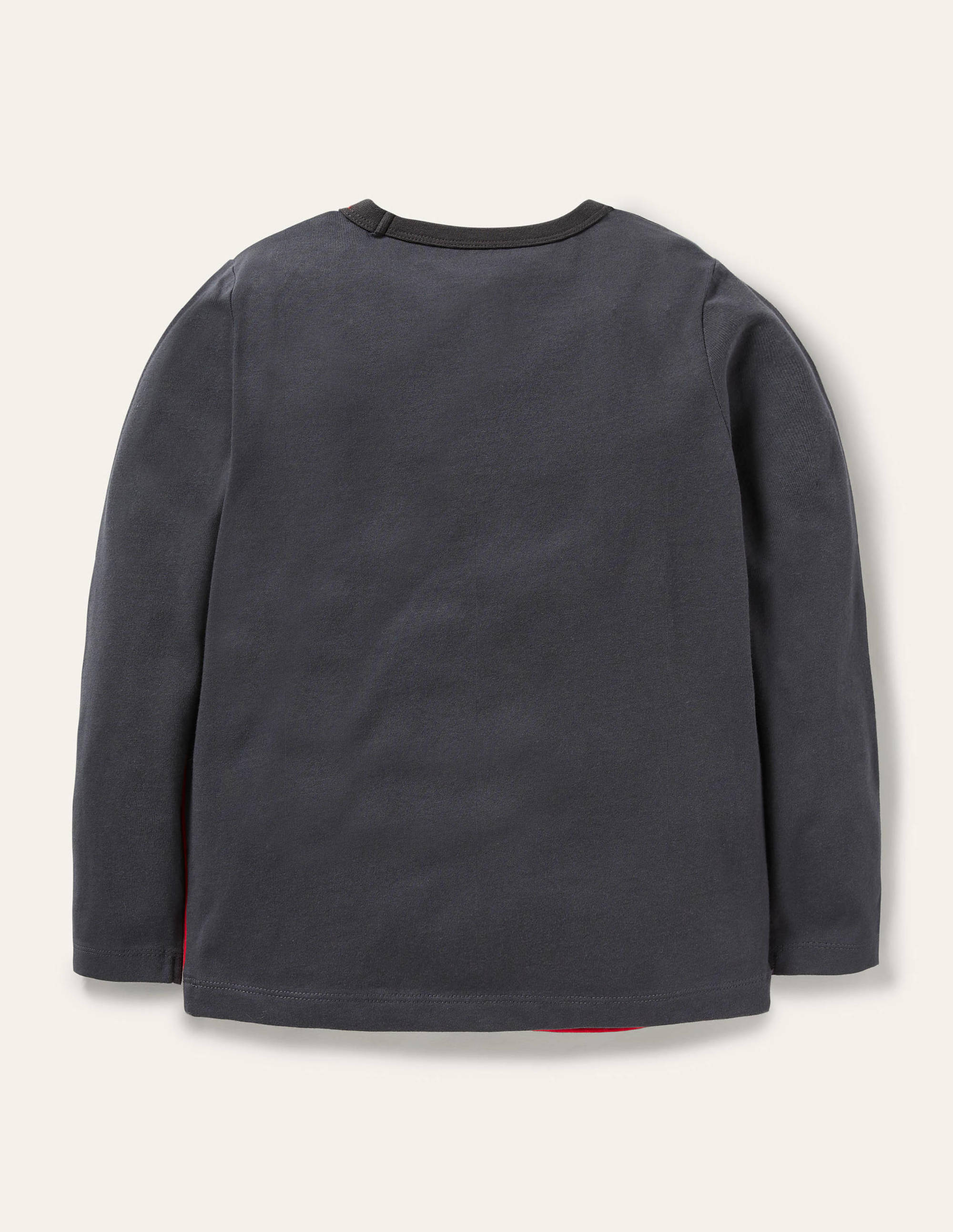 Space Appliqué T-shirt-Soot Grey Rover - Image 2