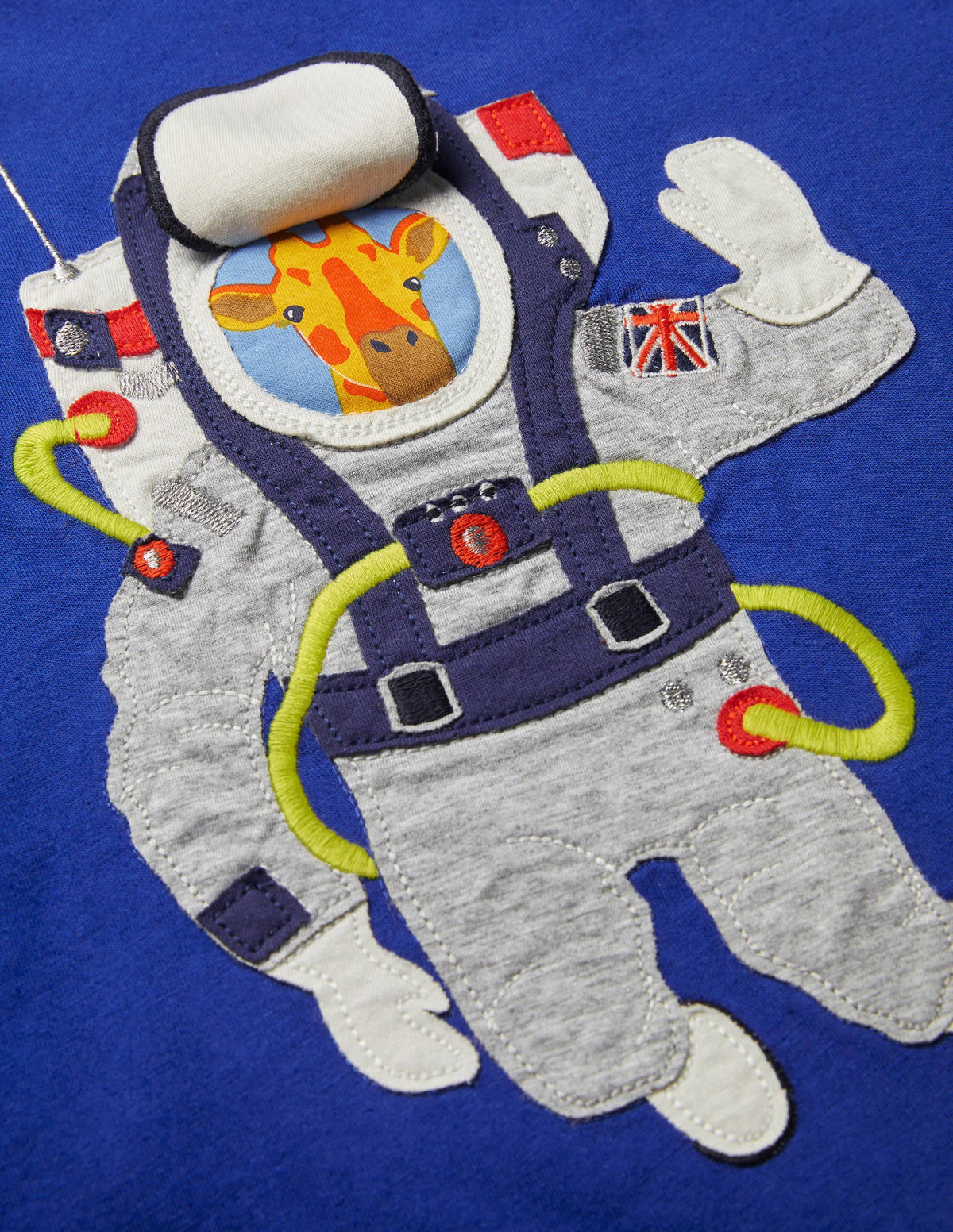 Lift-the-flap Space T-shirt-Brilliant Blue Astronaut - Image 3