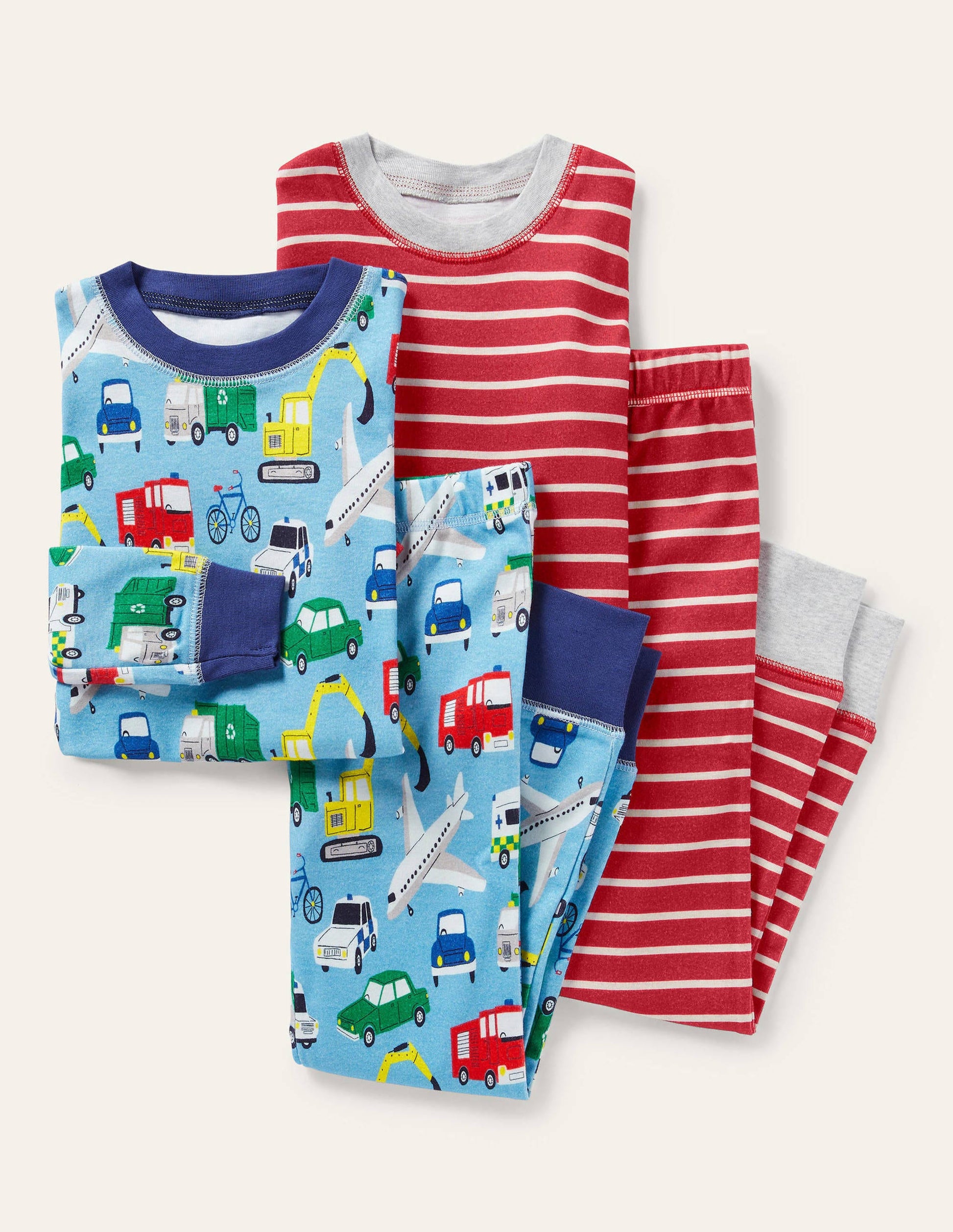 Twin Pack Snug Pajamas-Surfboard Blue Vehicles-1