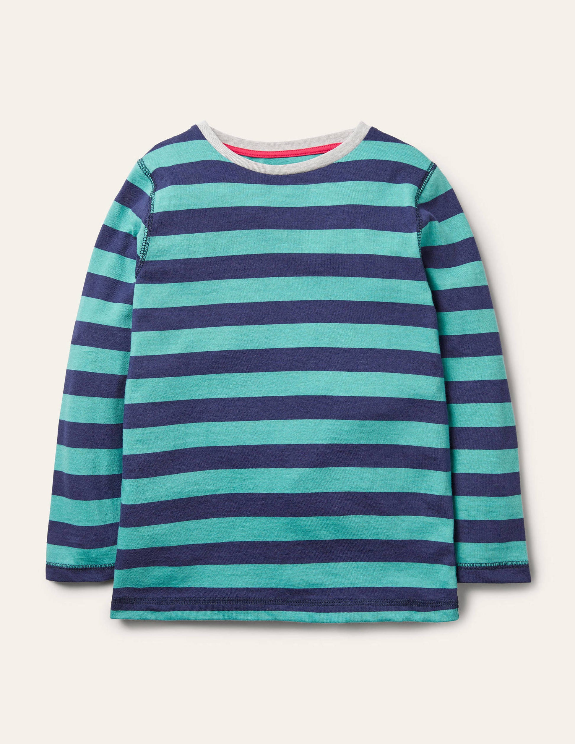 Supersoft Long-sleeved T-shirt-Brook Blue/Navy-1