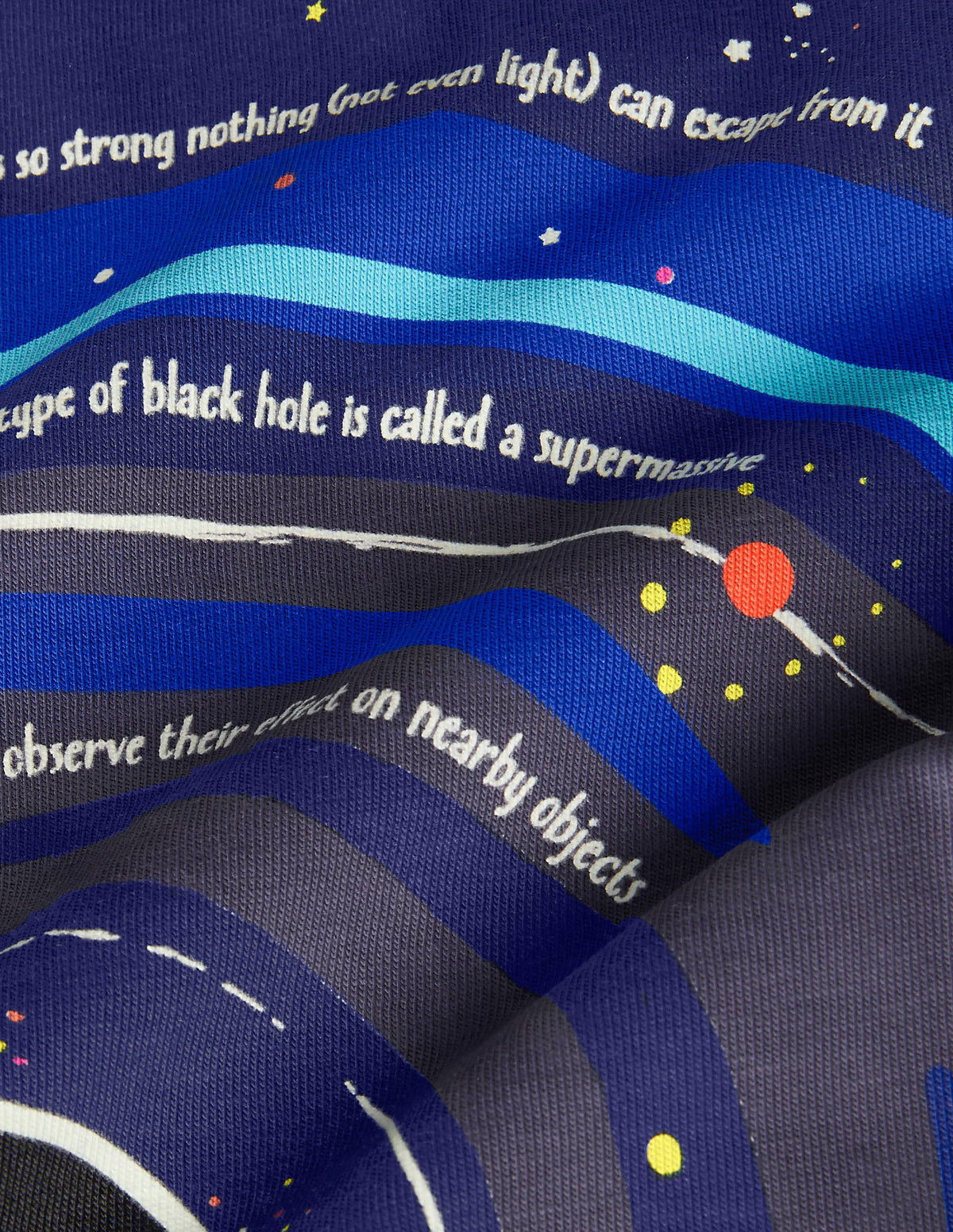 Glowing Space Raglan T-shirt-Starboard Blue/Navy Black Hole - Image 3