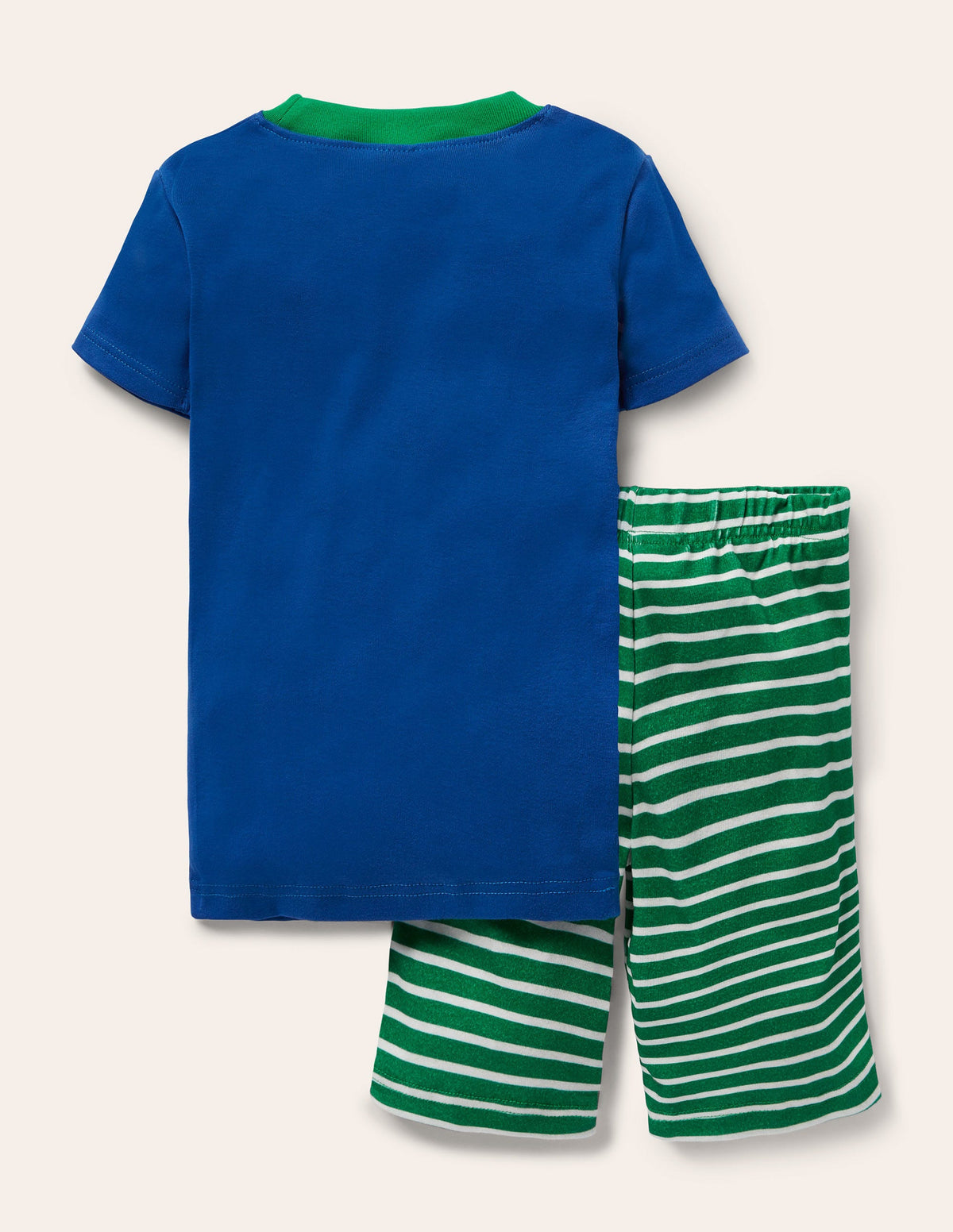 Snug Short John Pajamas-Brilliant Blue Guinea Pig - Image 2