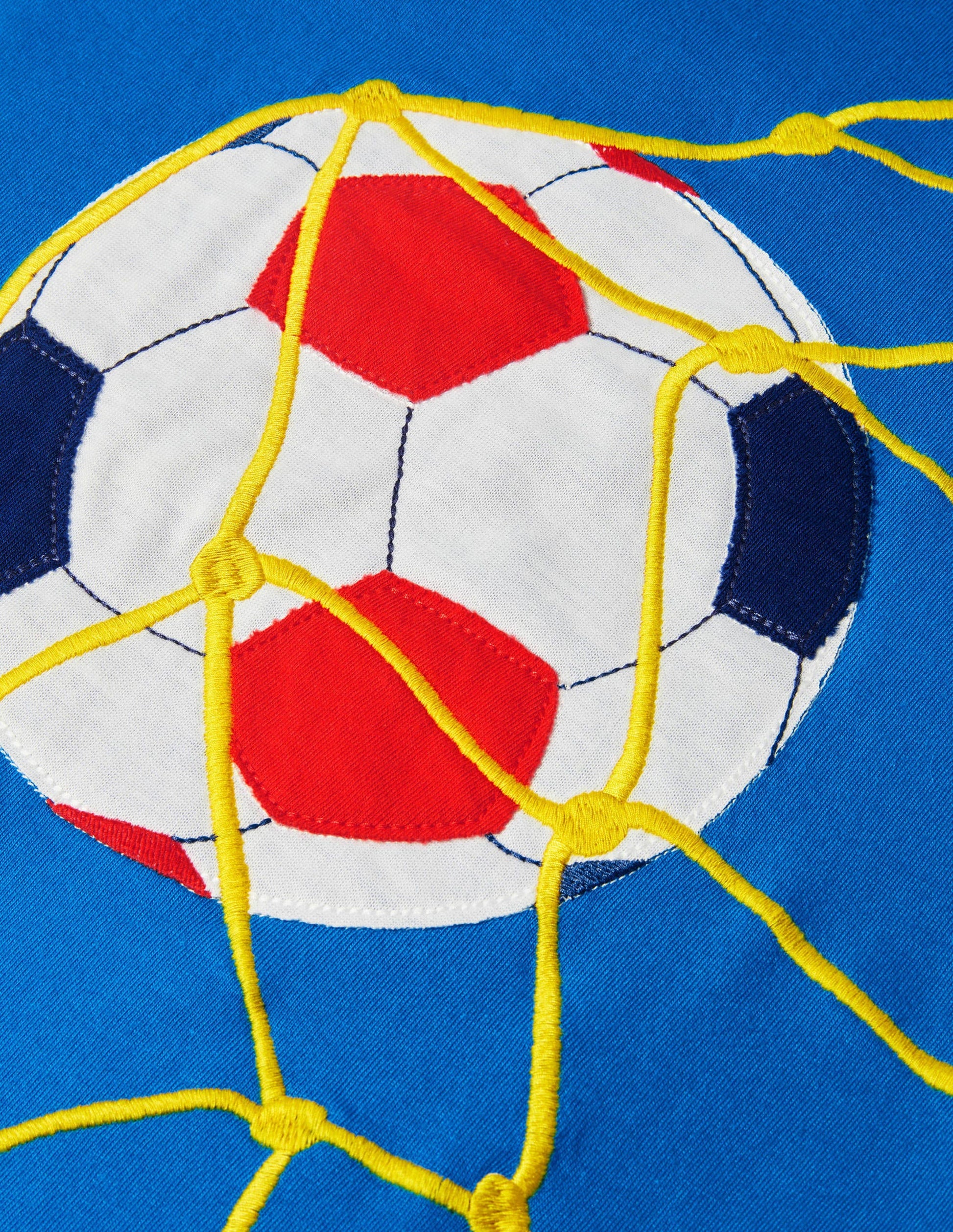 Sports Appliqué T-shirt-Yogo Blue Football-2