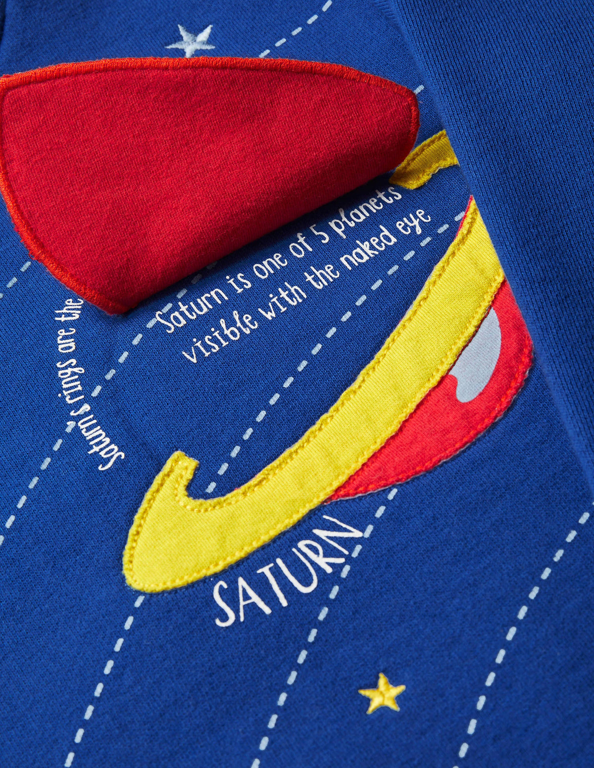 Lift-the-flap Space Sweatshirt-Brilliant Blue Space - Image 3