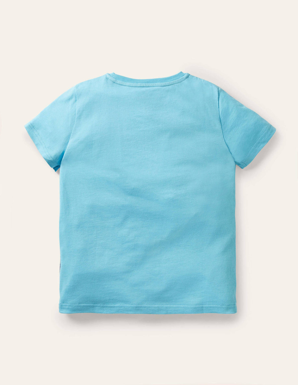 Lift-the-flap Beach T-shirt-Aqua Blue Pirate Ship - Image 2