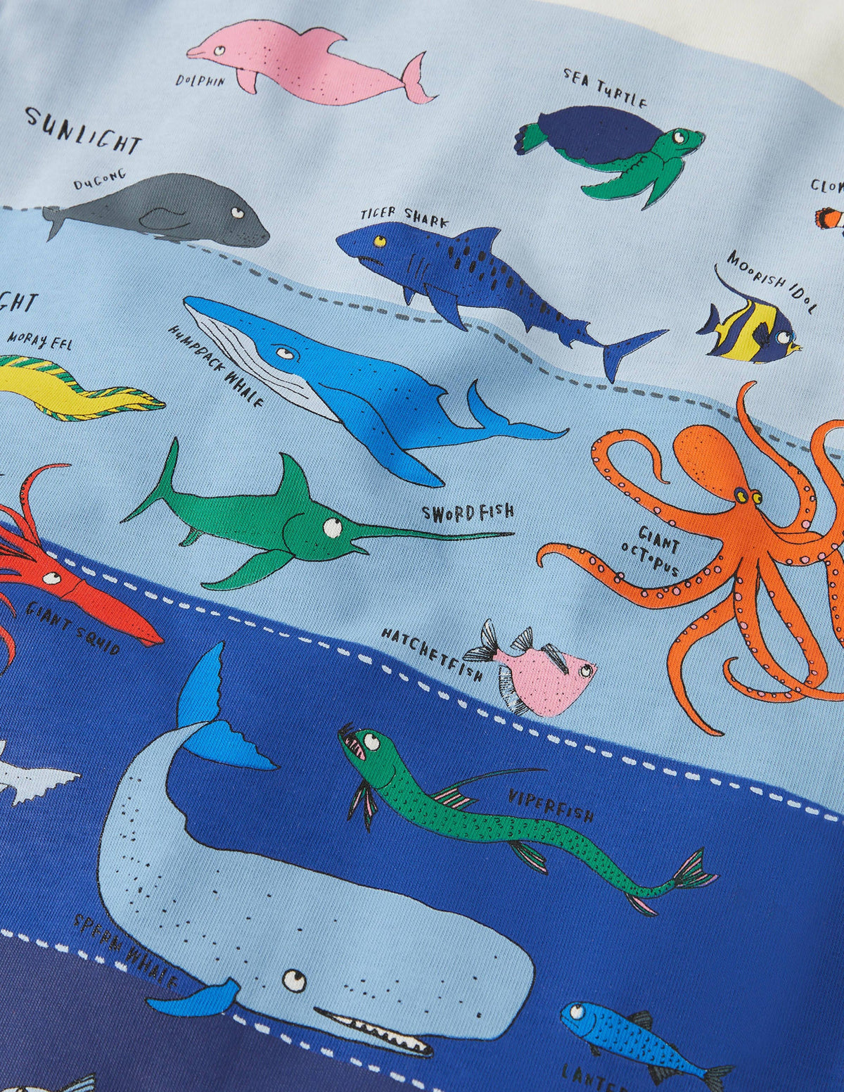 Graphic Layers T-shirt-Ivory Under-the-sea-3