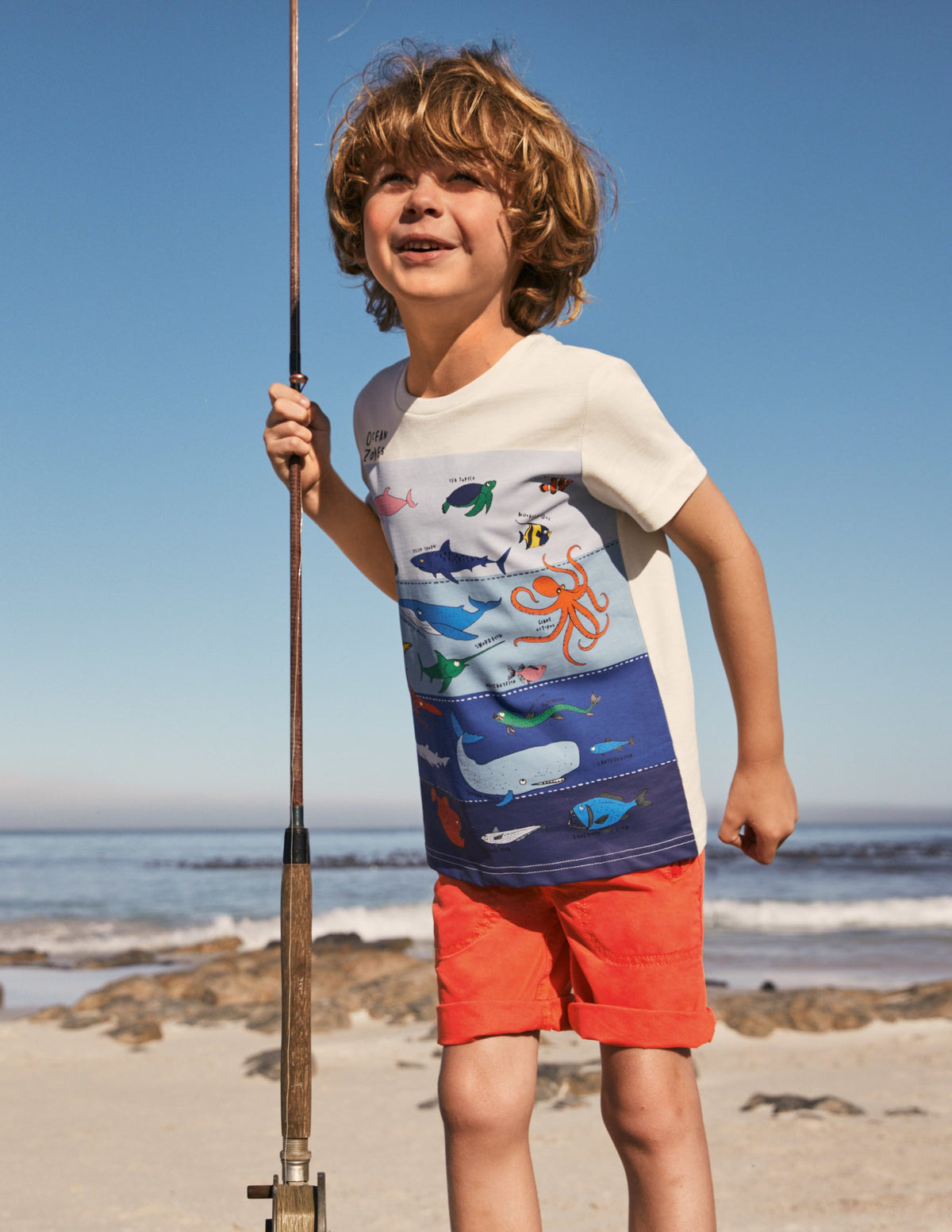 Graphic Layers T-shirt-Ivory Under-the-sea-4