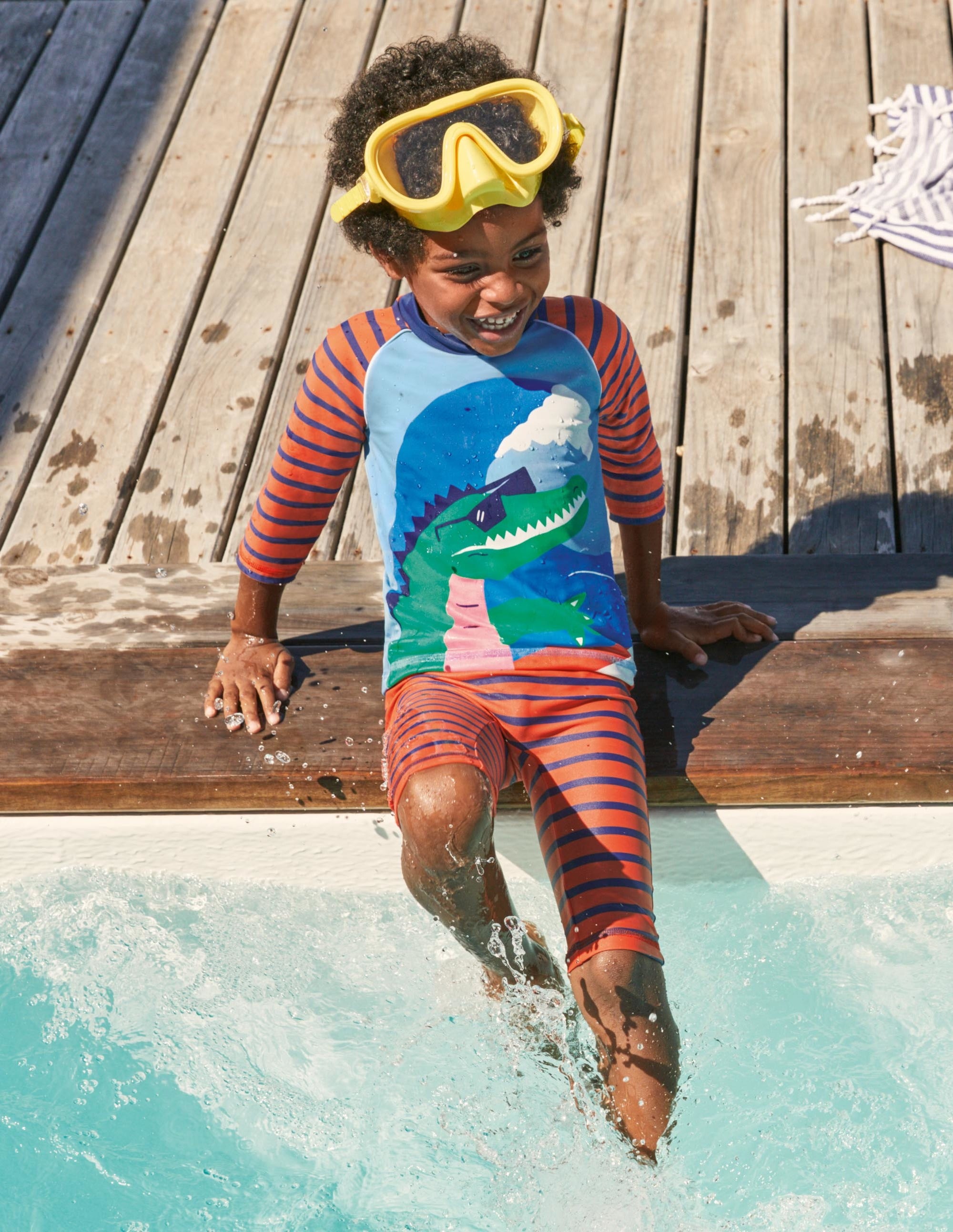 Surf Suit-Firecracker Red Surfing Croc - Image 4