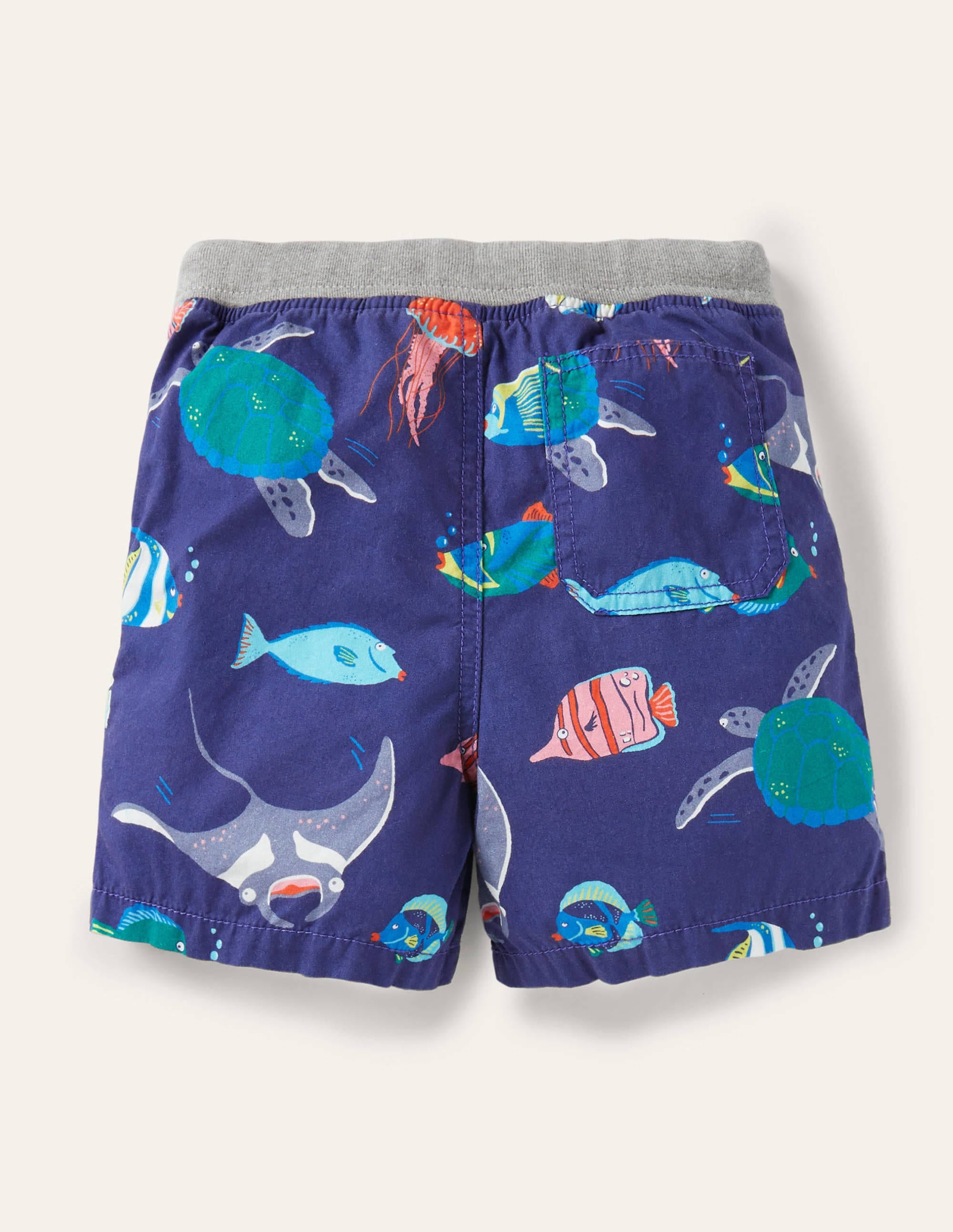 Fun Vacation Shorts-College Blue Under-the-sea - Image 2