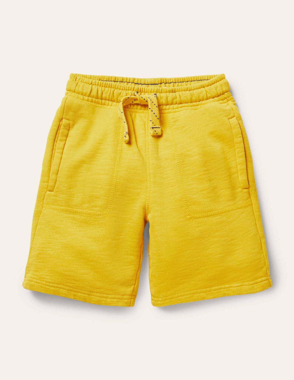 Garment-dyed Sweatshorts-Daffodil Yellow-1