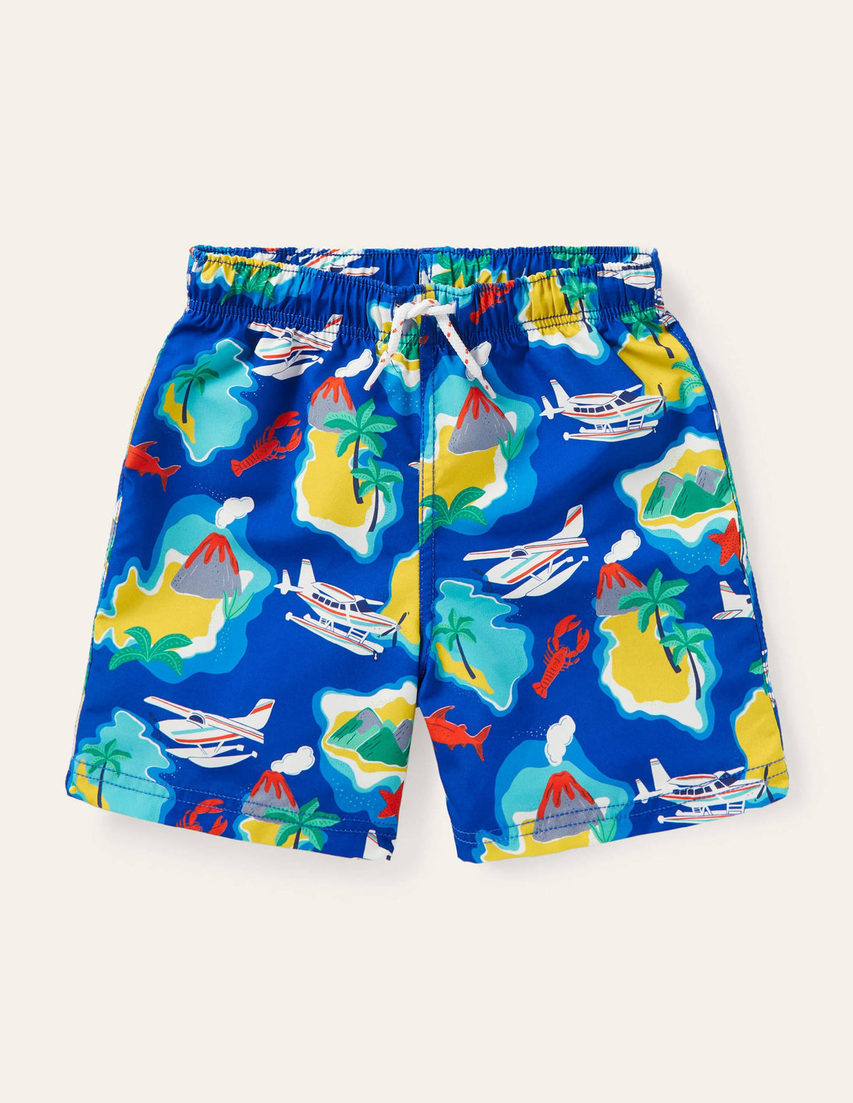 Woven Trunks-Brilliant Blue Island Hopping - Image 1