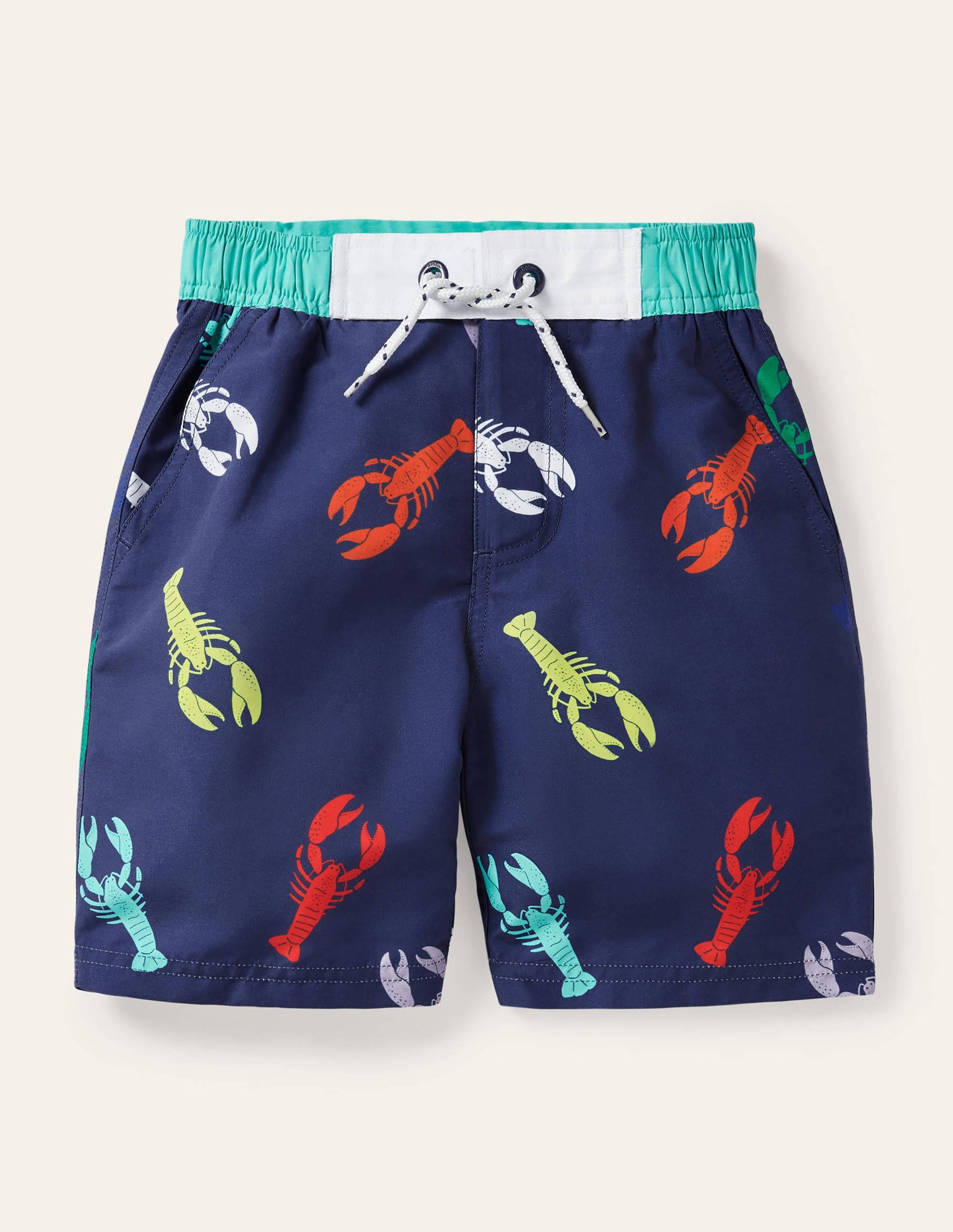 Board Shorts-College Navy Lobsters-1