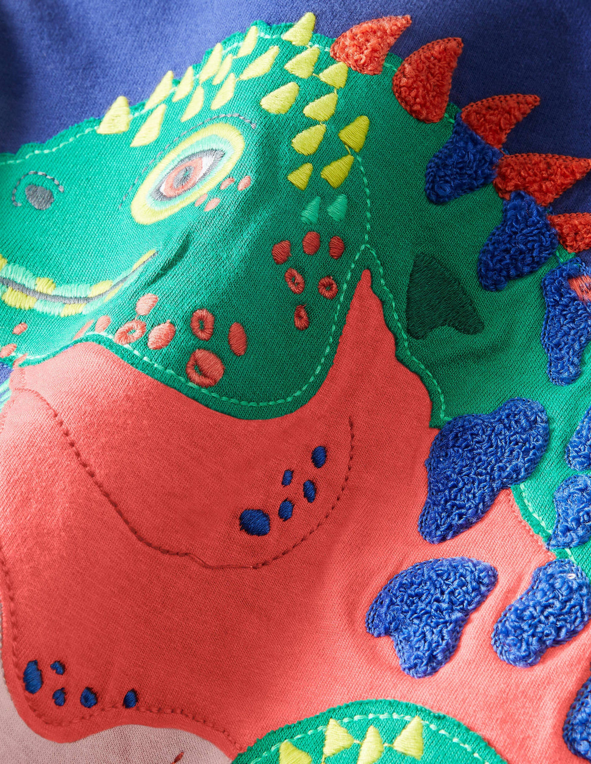 Exotic Animal Appliqué T-shirt-Starboard Blue Iguana - Image 3