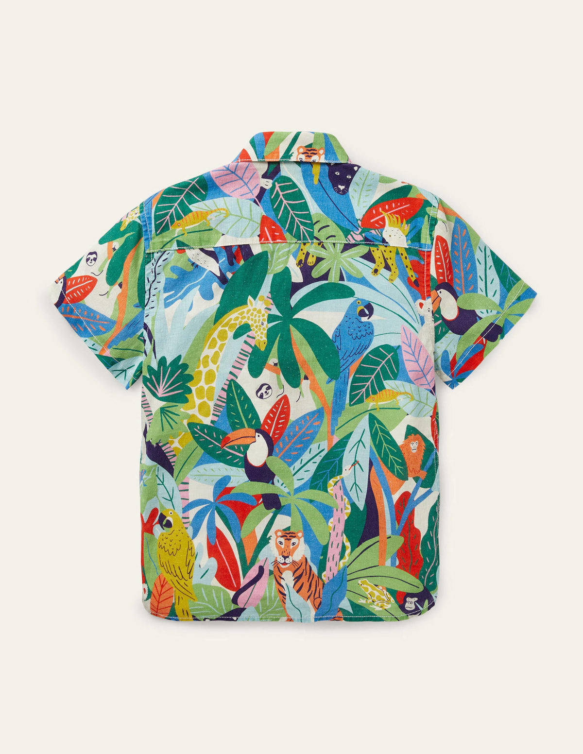 Cotton Linen Shirt-Multi Jungle - Image 2