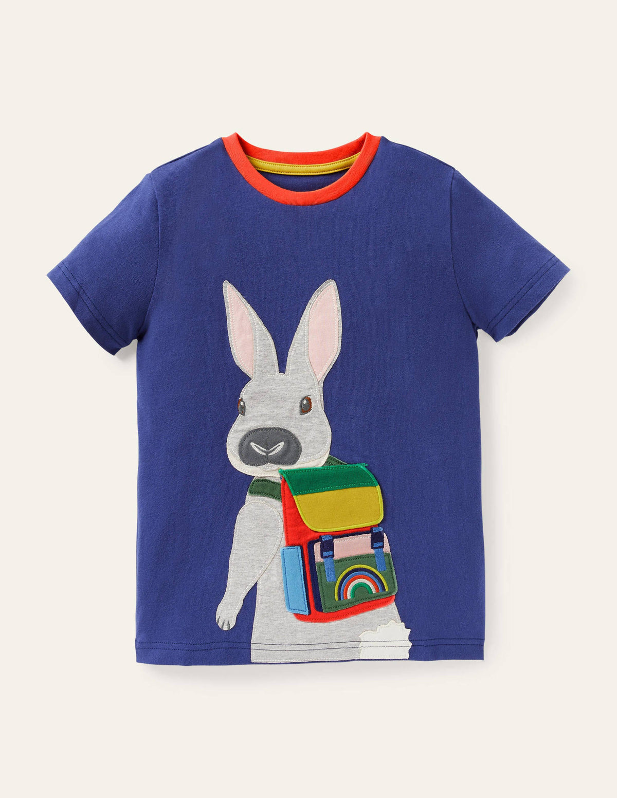 Travelling Animals T-shirt-Starboard Blue Bunny-1