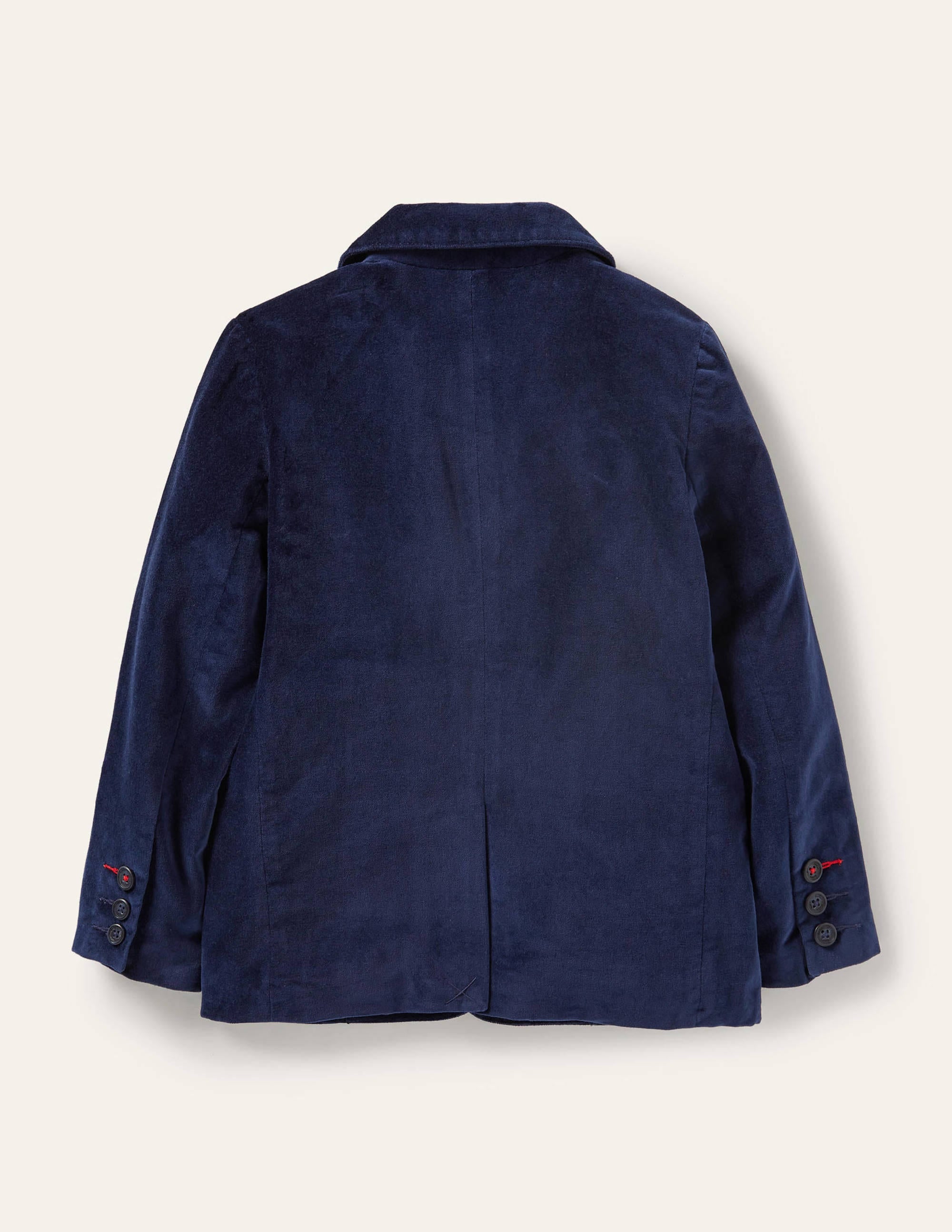 Velvet Party Blazer-College Navy - Image 2