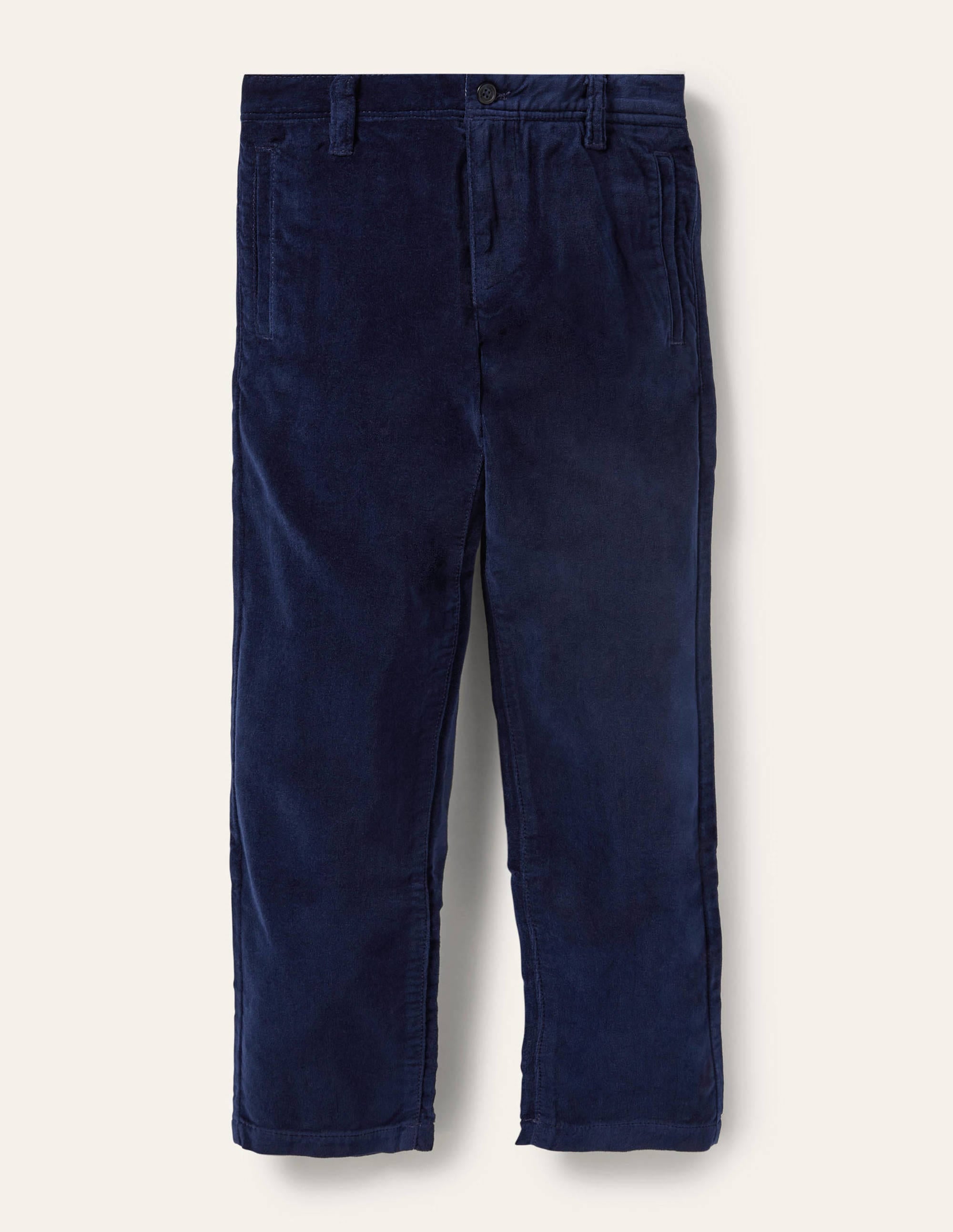 Smart Velvet Pants-College Navy - Image 1