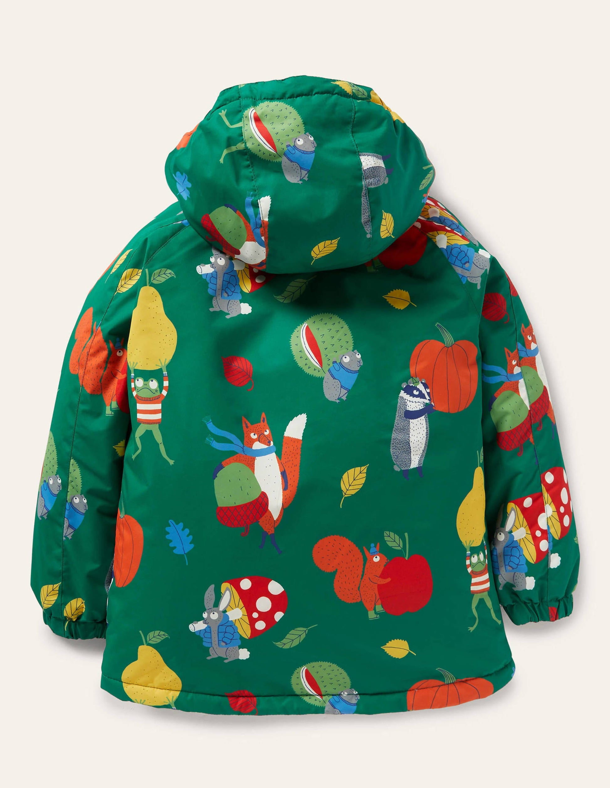 Cosy Sherpa-lined Anorak-Forest Green Bonkers Conkers-2