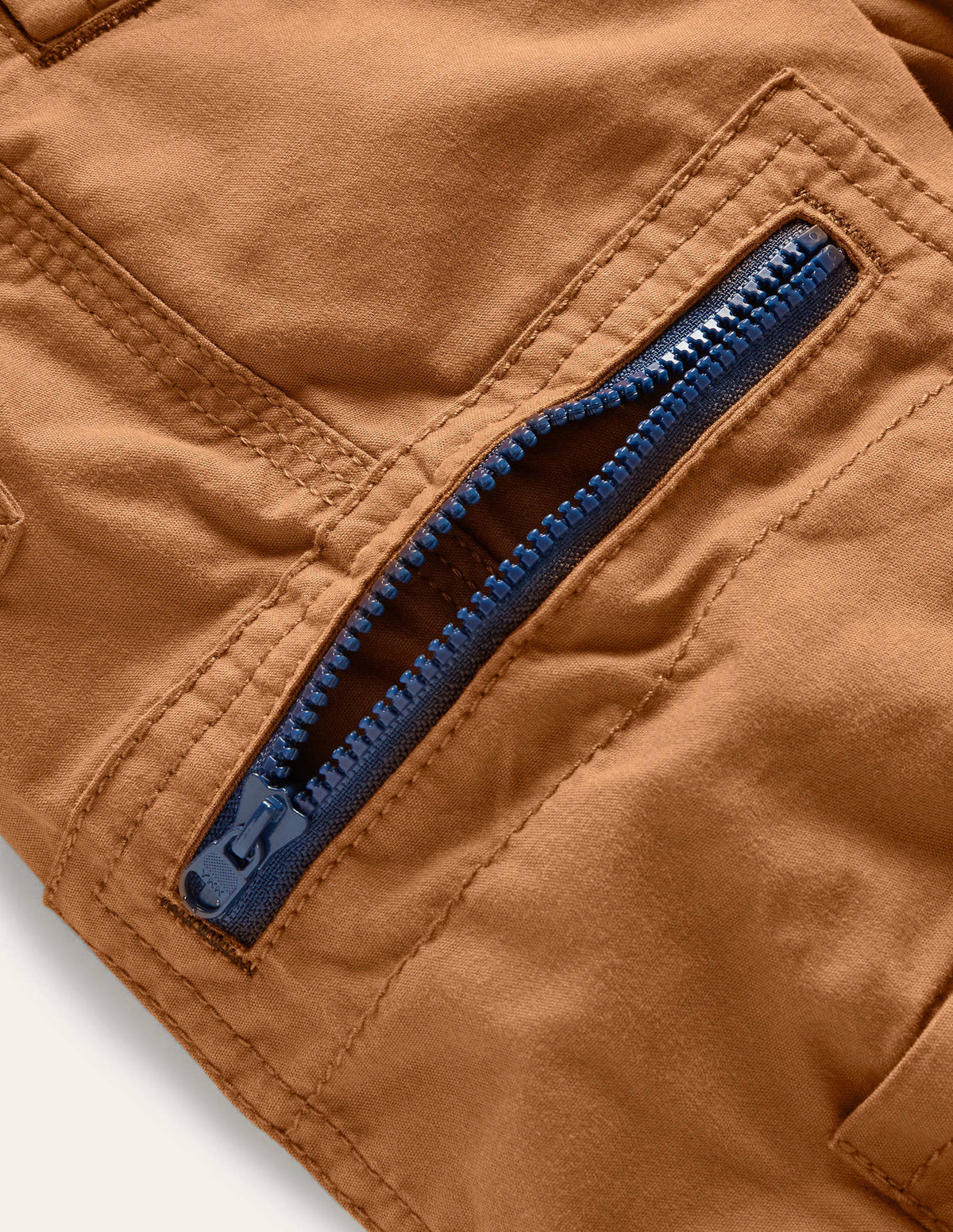 Cosy Lined Cargo Pants-Butterscotch Brown - Image 3
