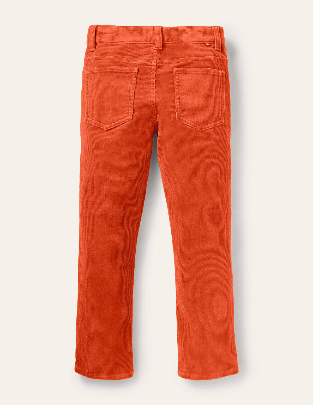 Slim Cord Stretch Pants-Autumn Maple Orange-2
