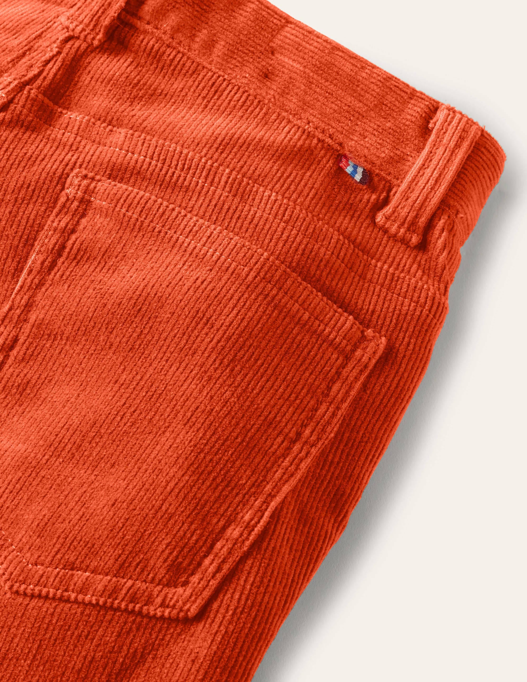 Slim Cord Stretch Pants-Autumn Maple Orange - Image 3