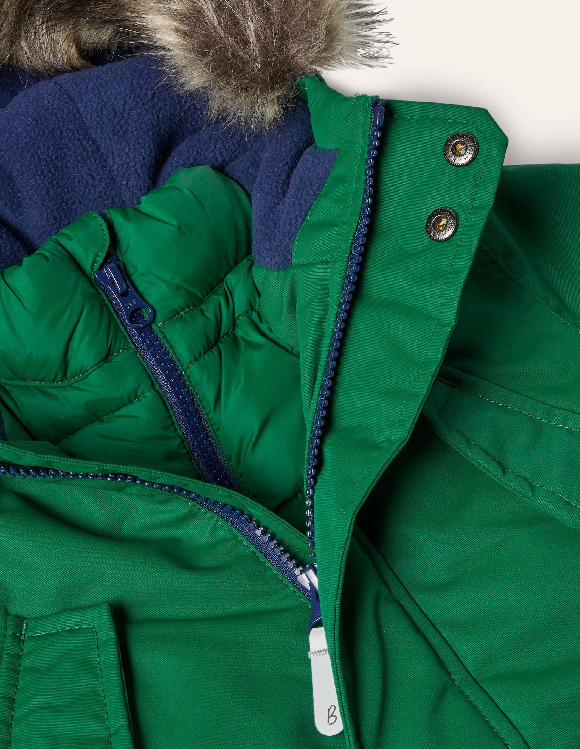 Cosy Waterproof Parka-Forest Green-3