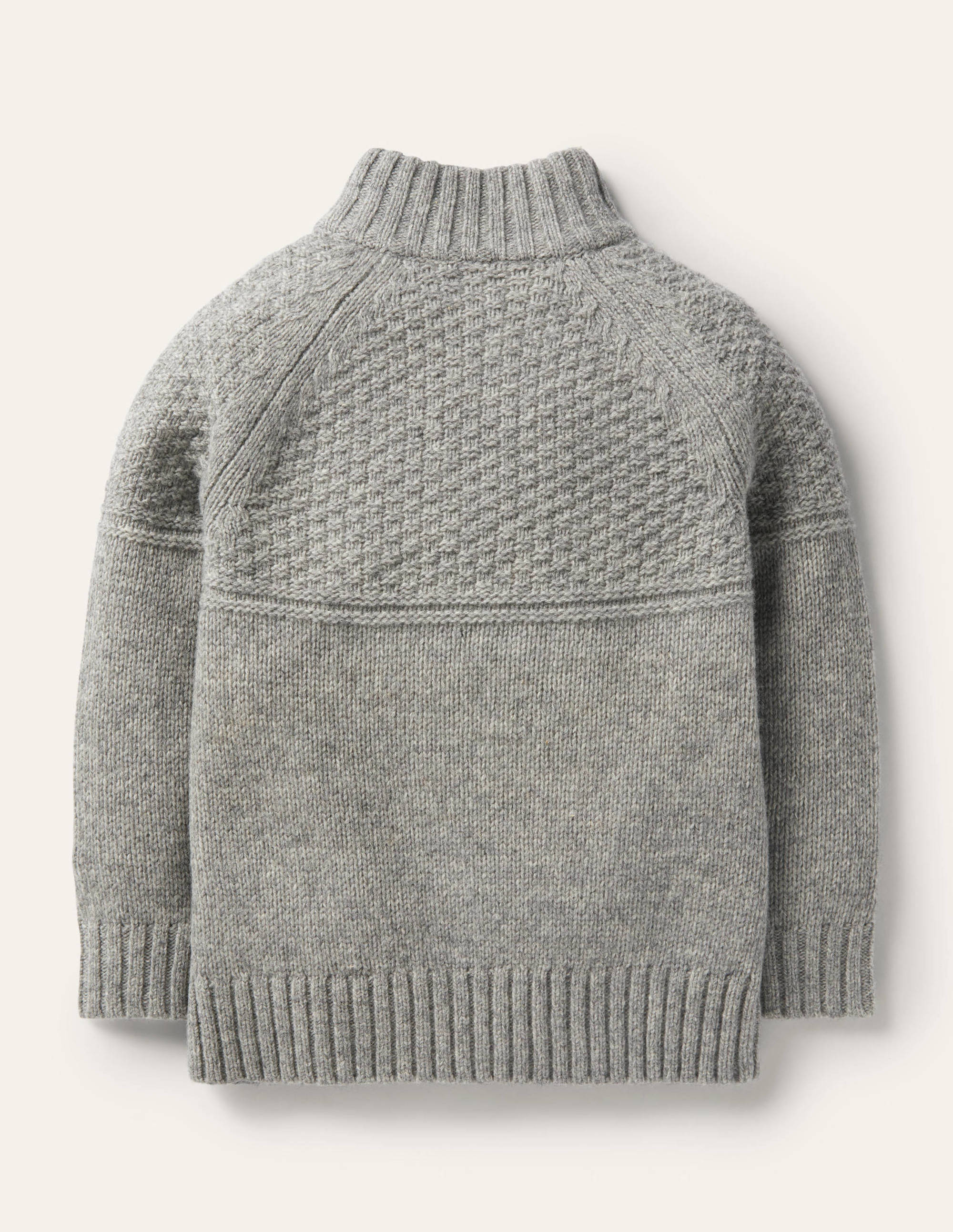 Half-zip sweater-Grey Marl - Image 2
