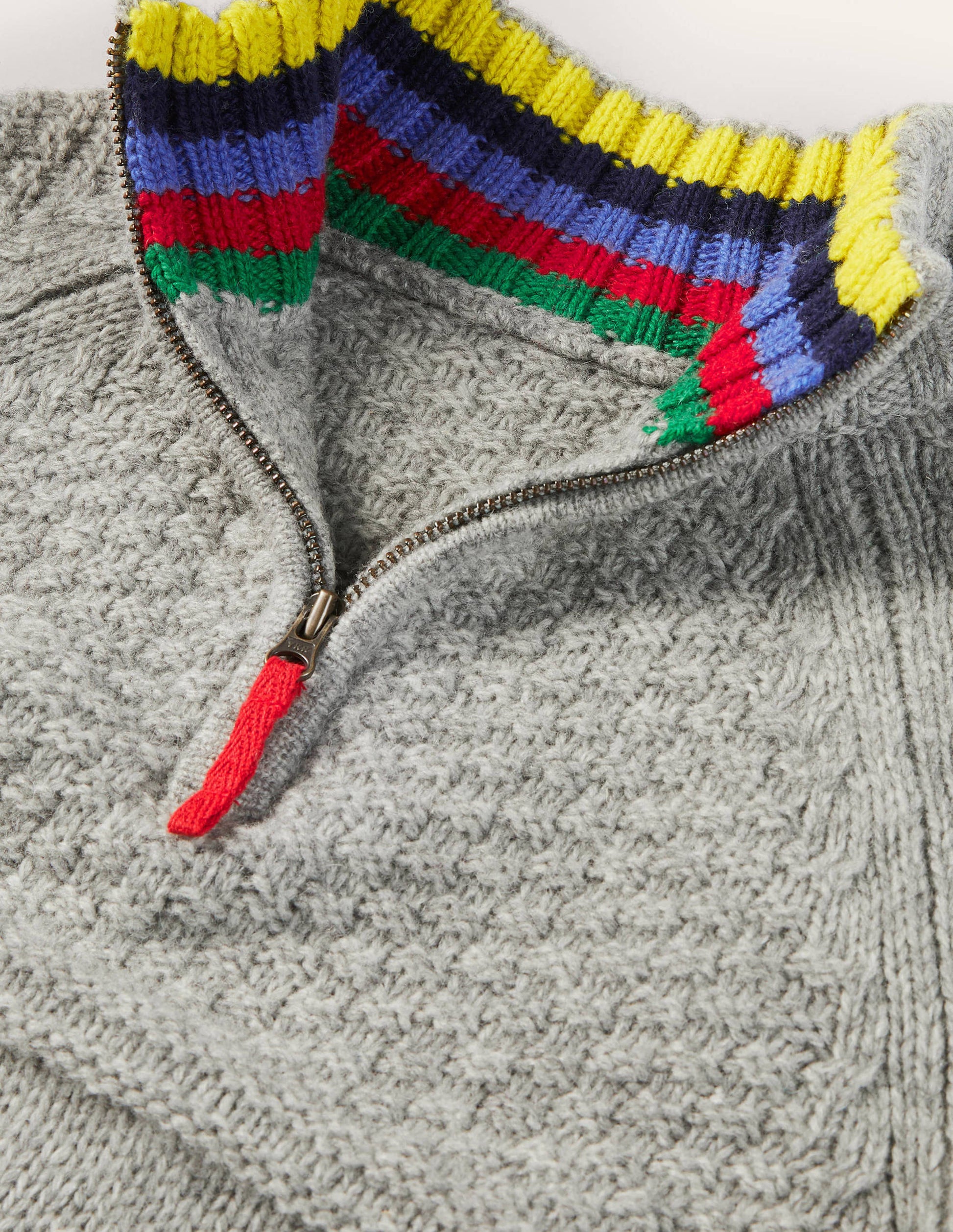 Half-zip sweater-Grey Marl-3
