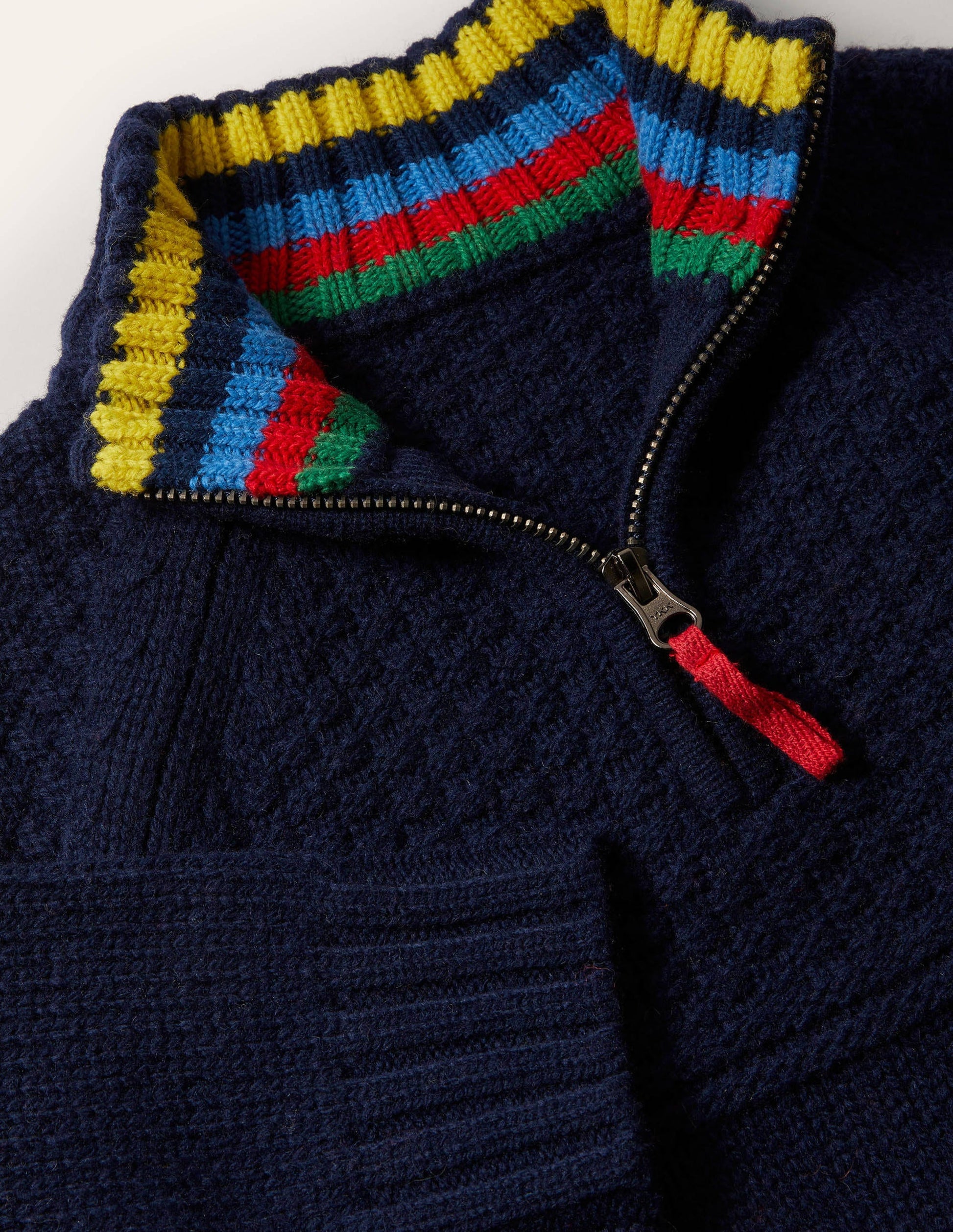 Half-zip sweater-College Navy-3