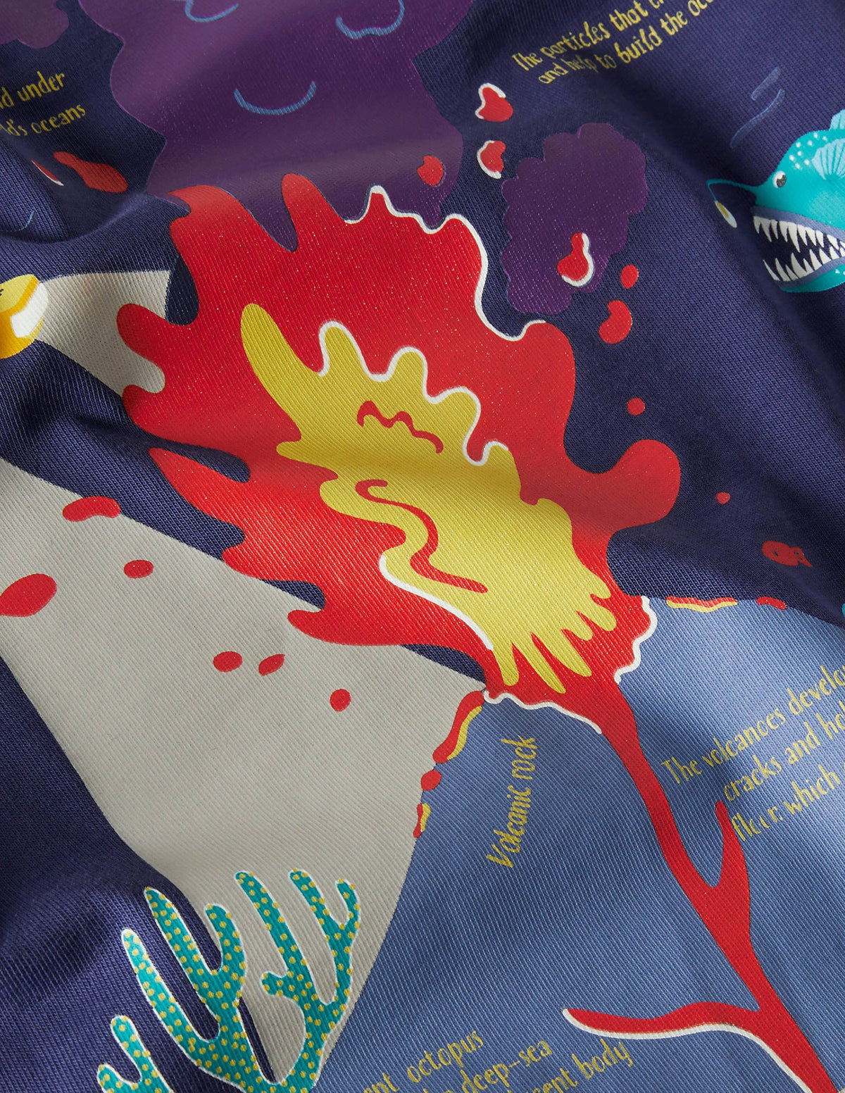 Glowing Scene T-shirt-Starboard Blue Water Volcano-3