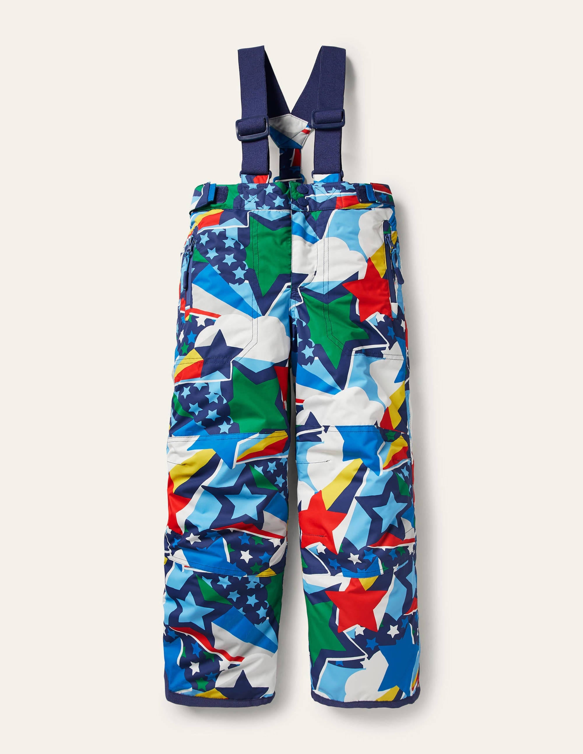 All-weather Waterproof Pants-Bright Rainbow Stars - Image 1