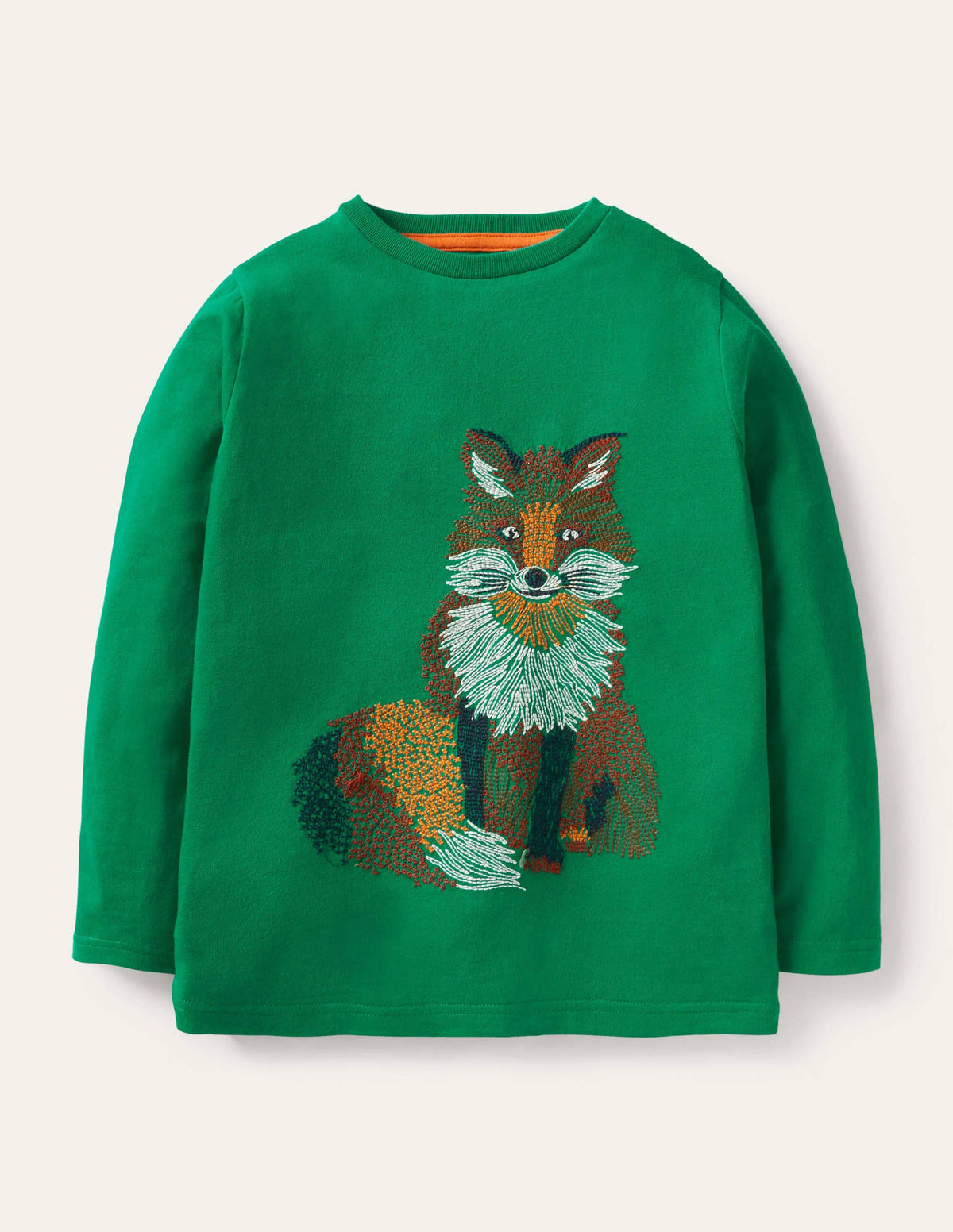 Superstitch Animal T-shirt-Forest Green Fox-1