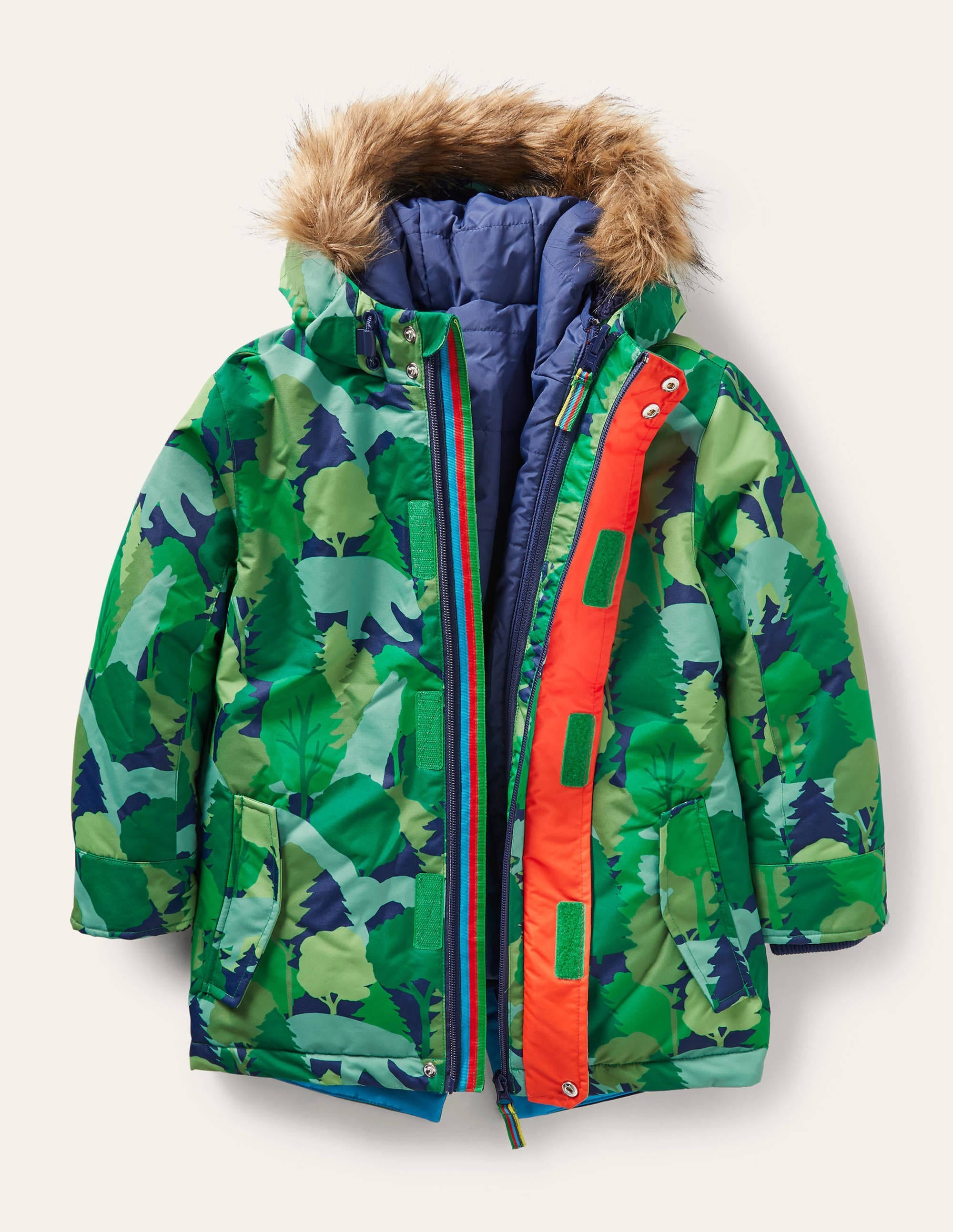 Waterproof 4-in-1 Parka-Forest Woodland Camo - Image 4