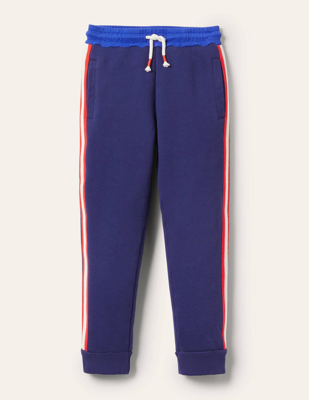 Shaggy-lined Joggers-College Navy - Image 1