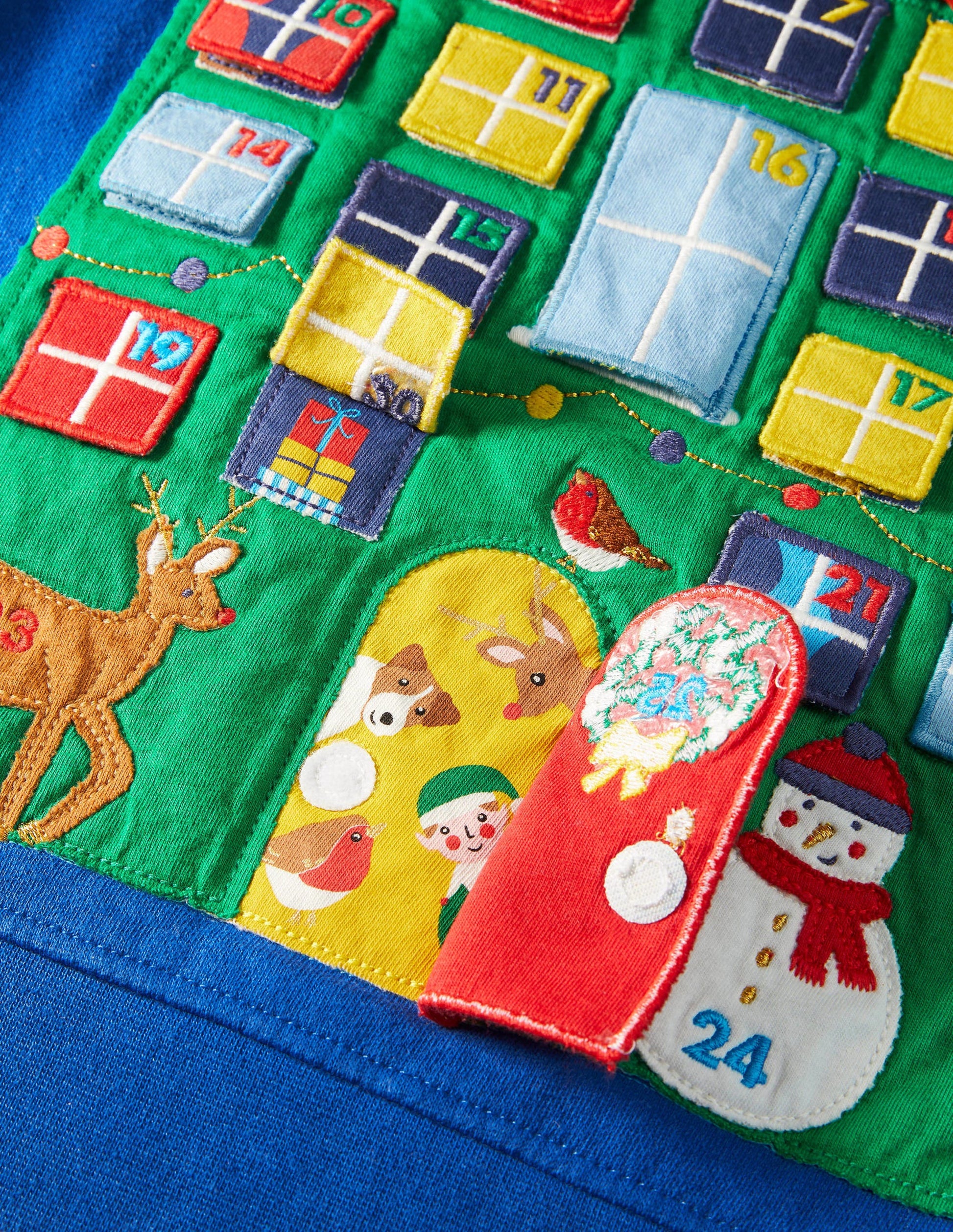Advent Calendar Sweatshirt-Brilliant Blue-3