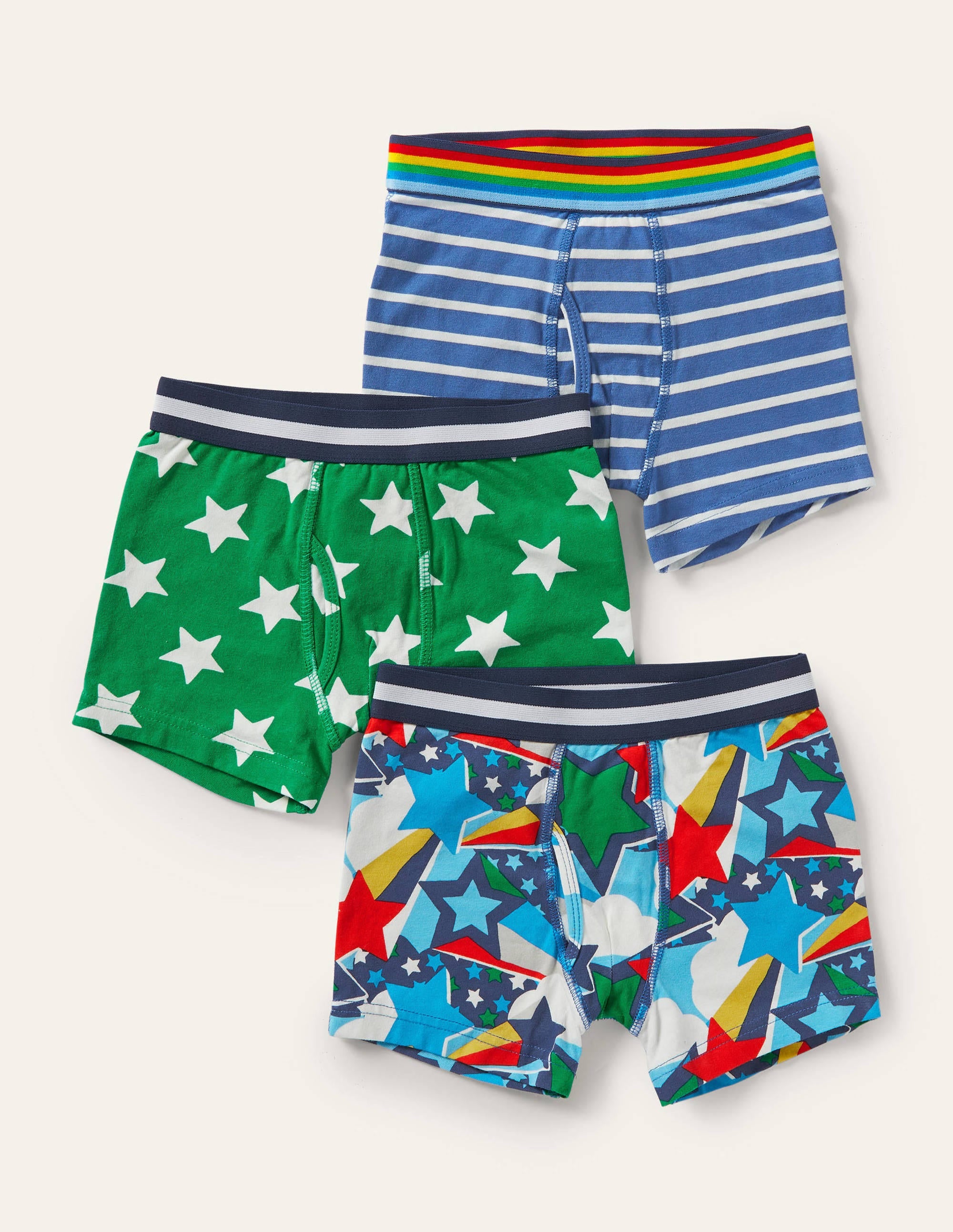 Jersey Boxers 3 Pack-Multi Stars - Image 1