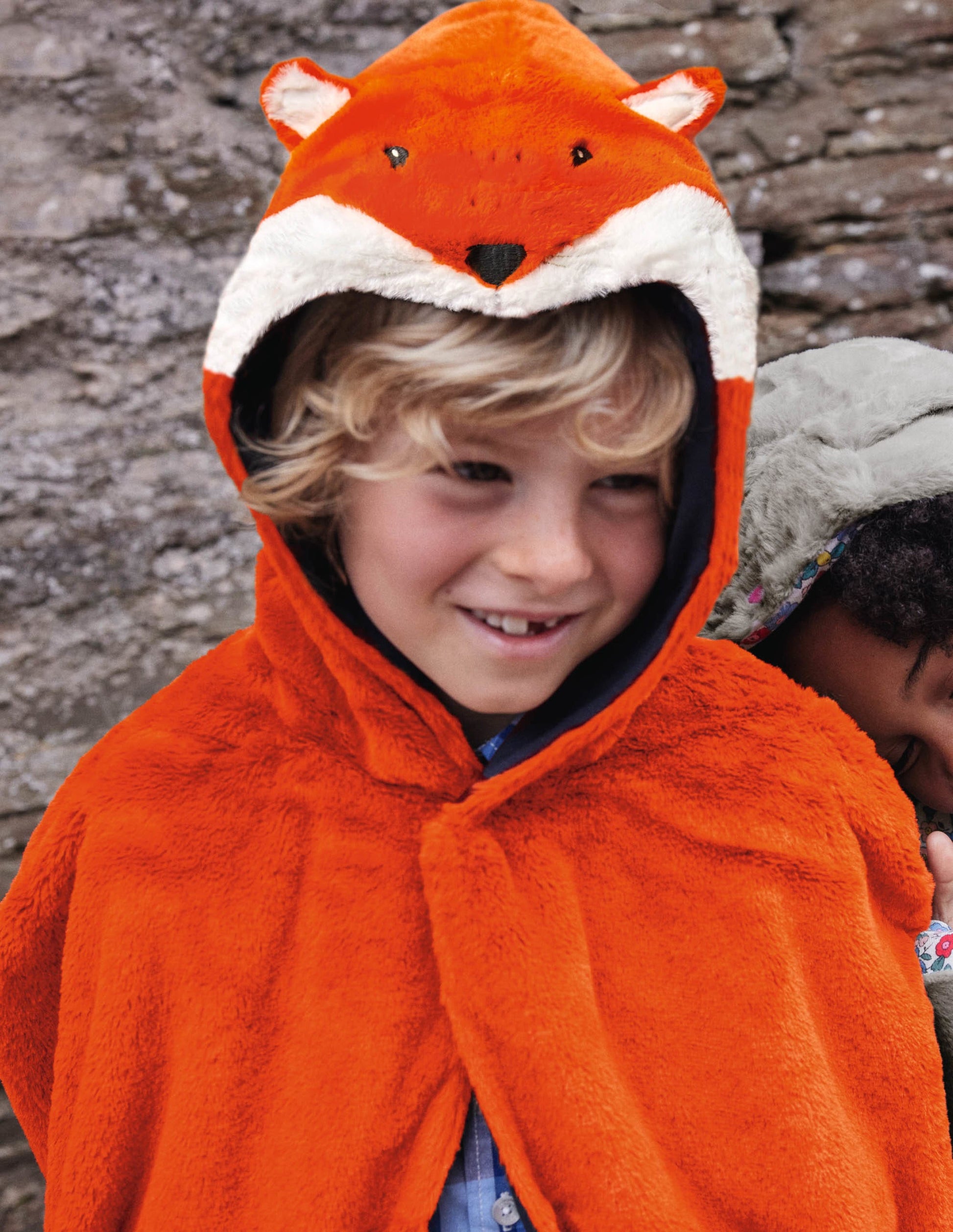 Fancy Dress Faux Fur Cape-Mandarin Fox-1