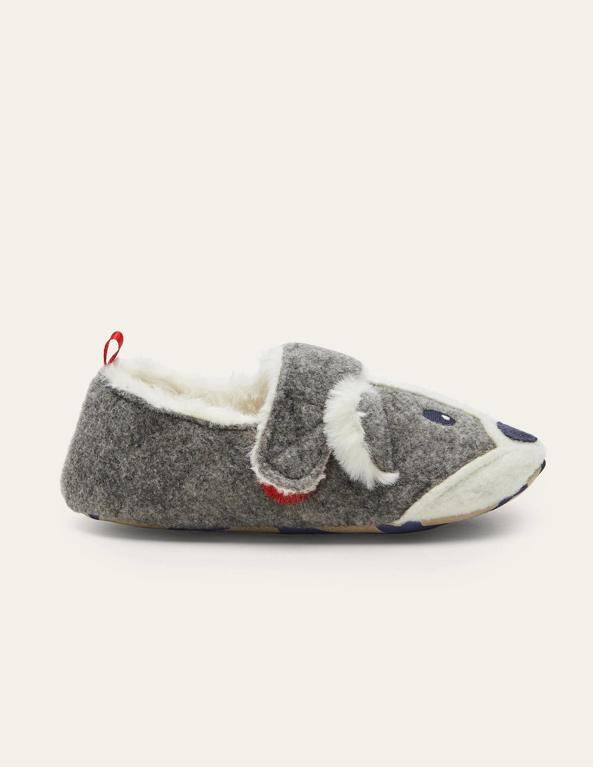 Felt Badger Slippers-Grey Marl-2