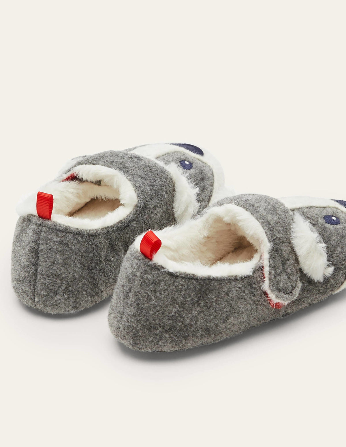 Felt Badger Slippers-Grey Marl-3
