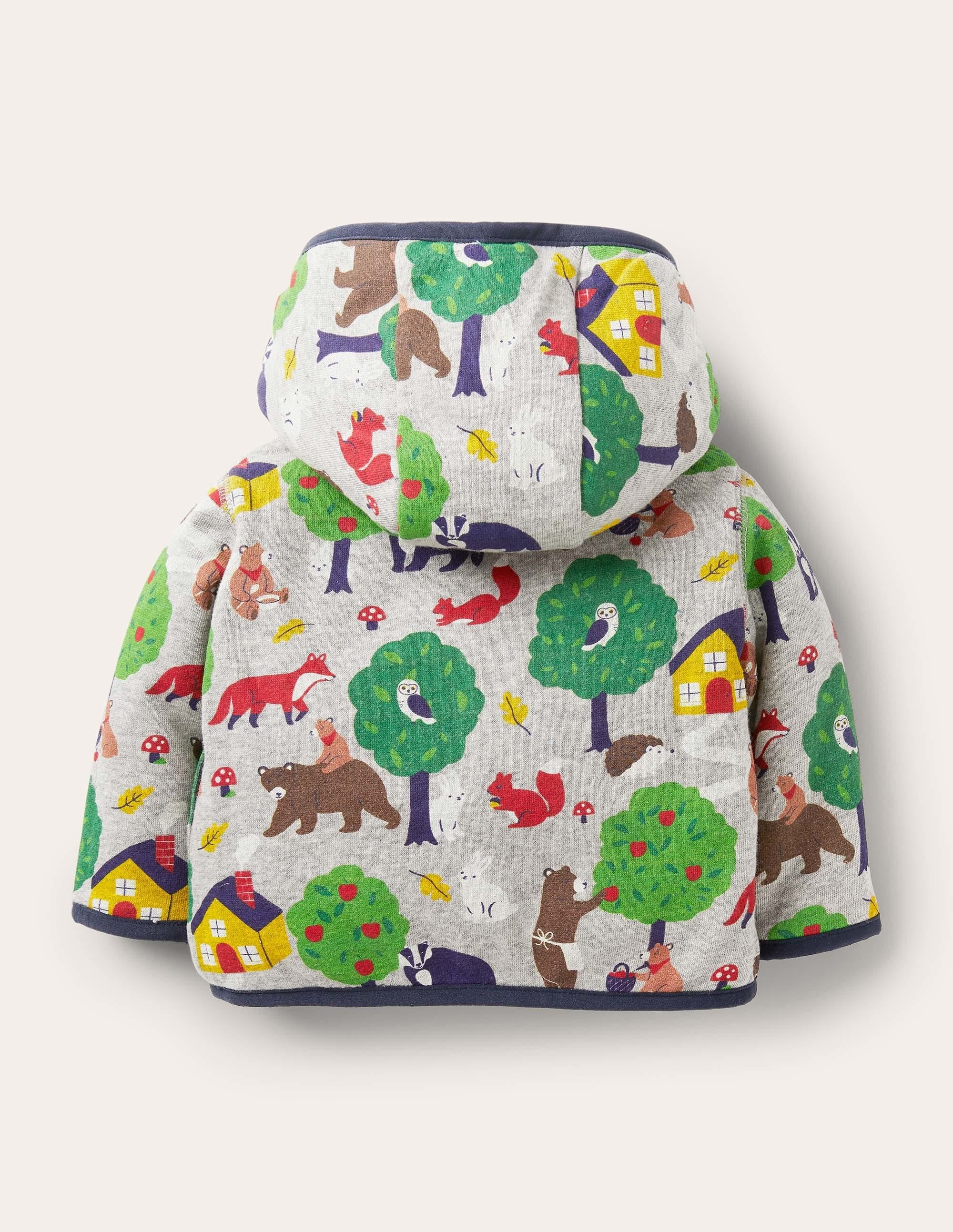 Reversible Jacket-Grey Marl Bears - Image 2