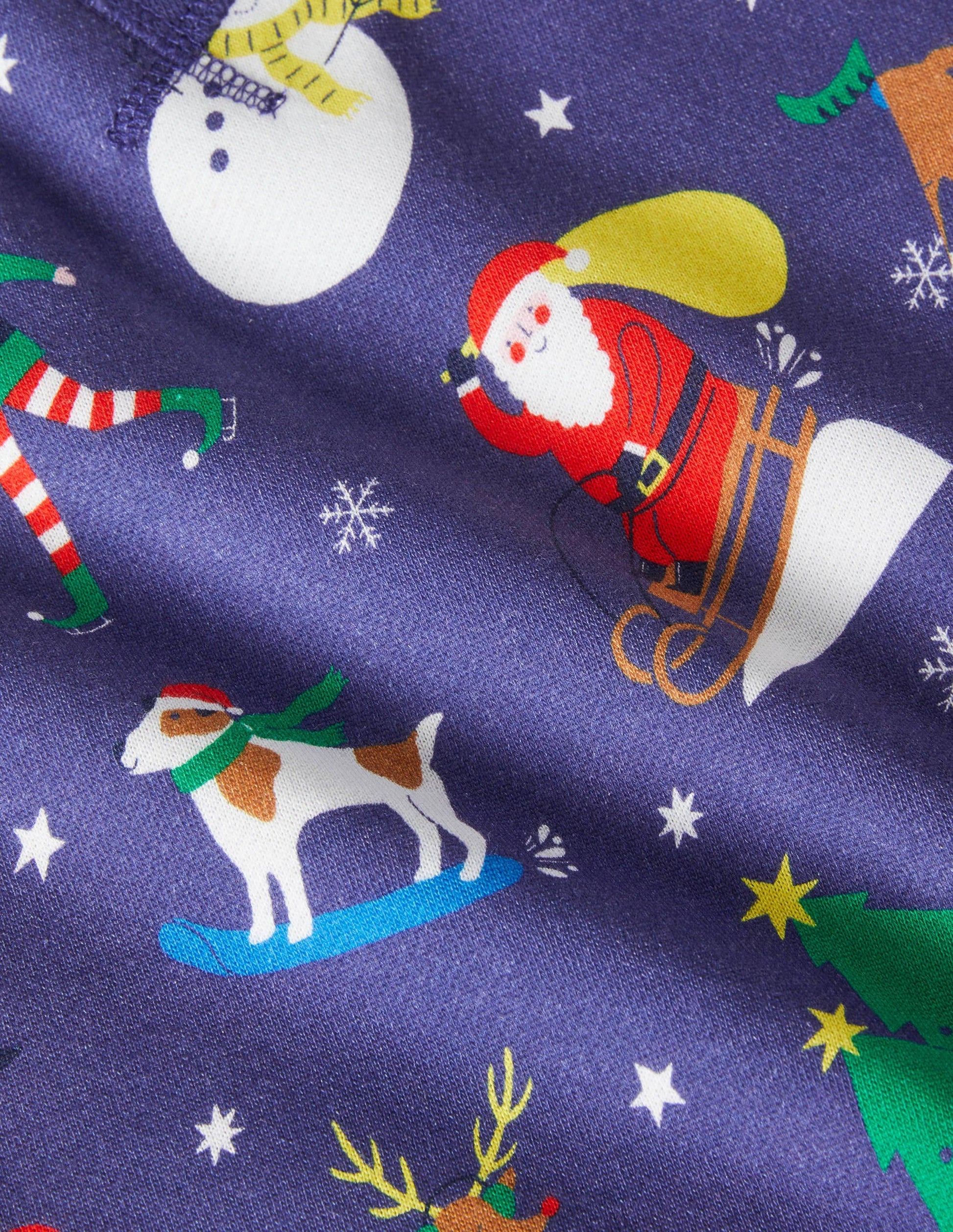 Printed Sweatshirt-Starboard Blue Festive Friends-3