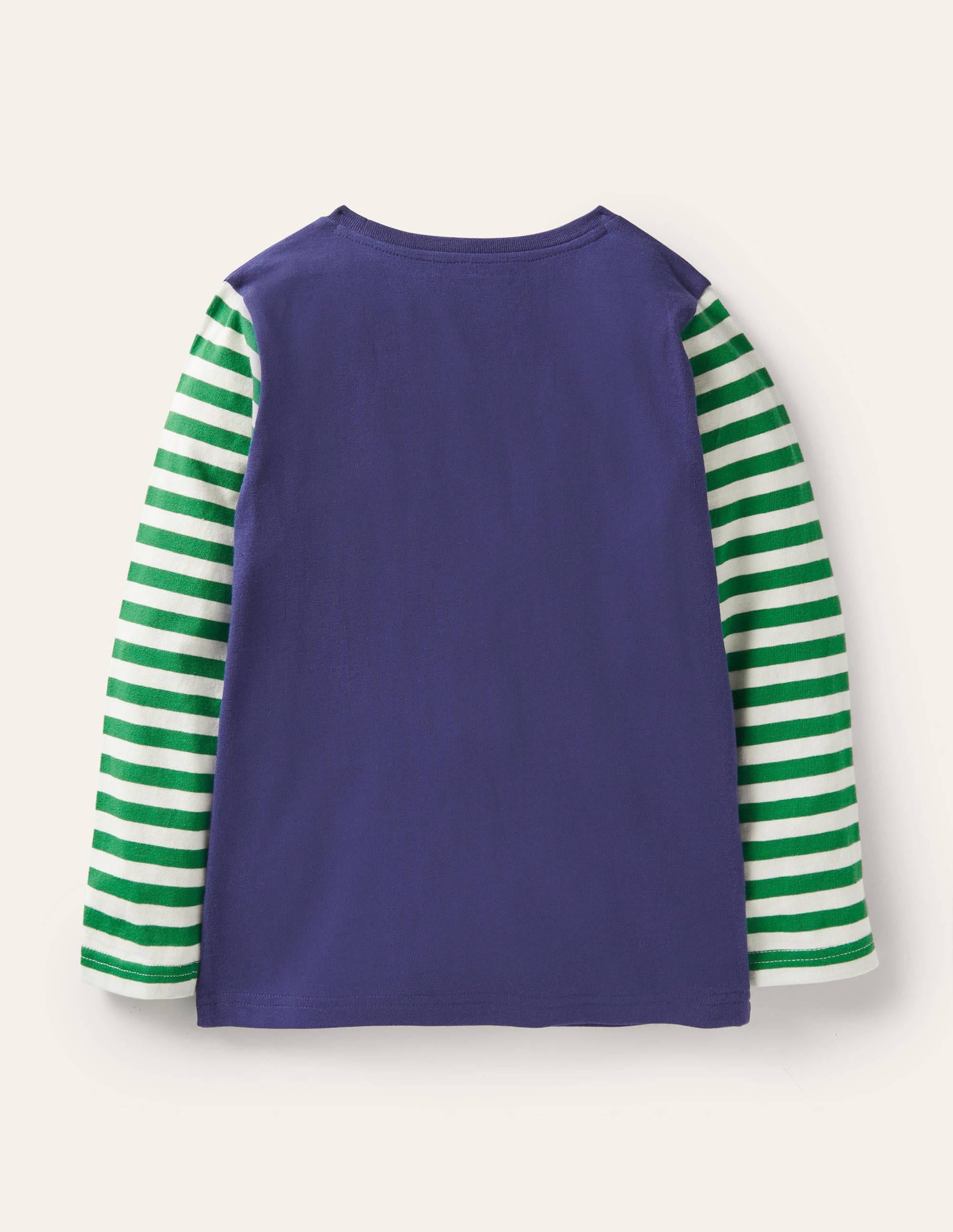 Festive Appliqué Tee-Starboard Blue Animal Friends - Image 2