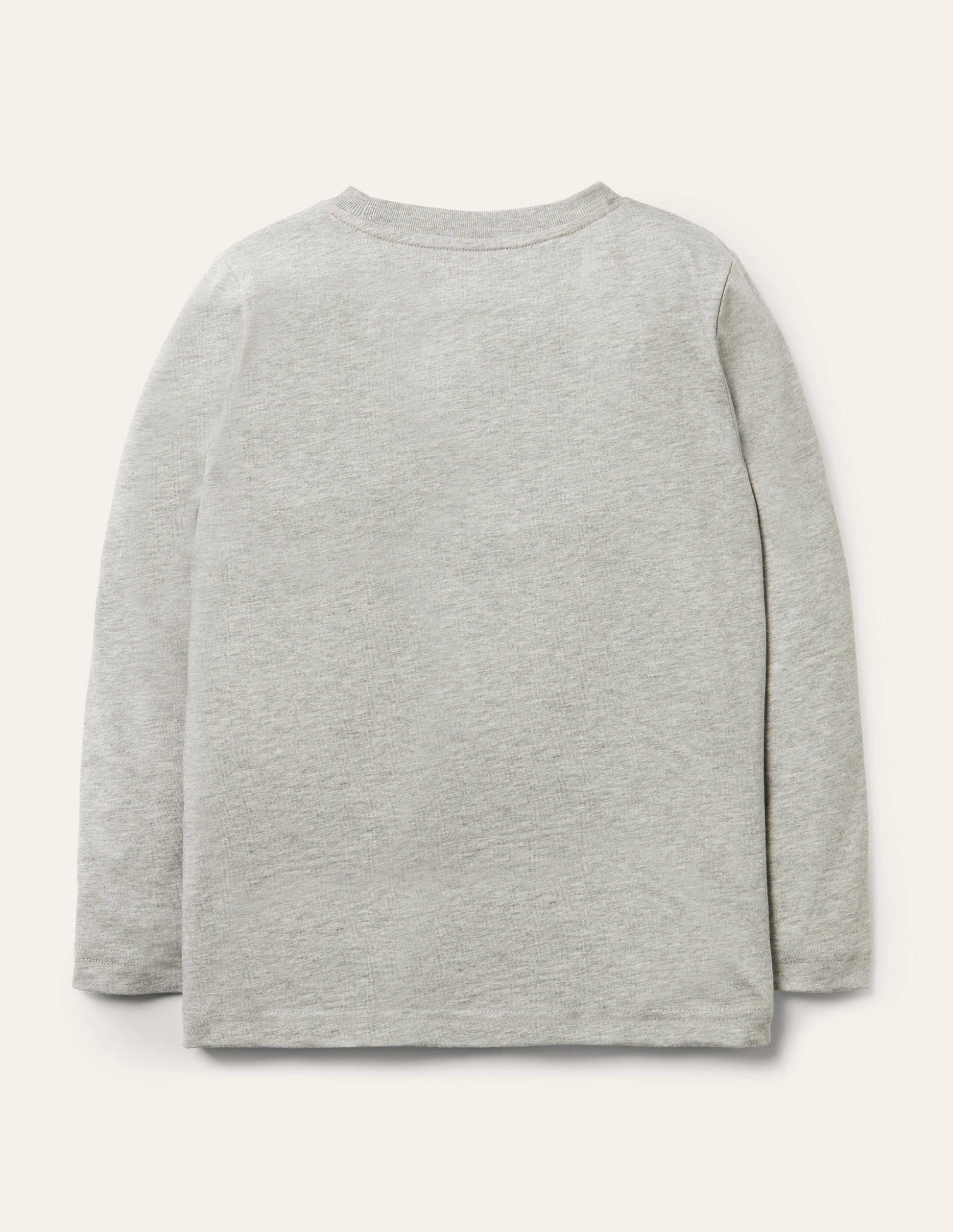 Animal Scene T-shirt-Grey Marl Farm-2