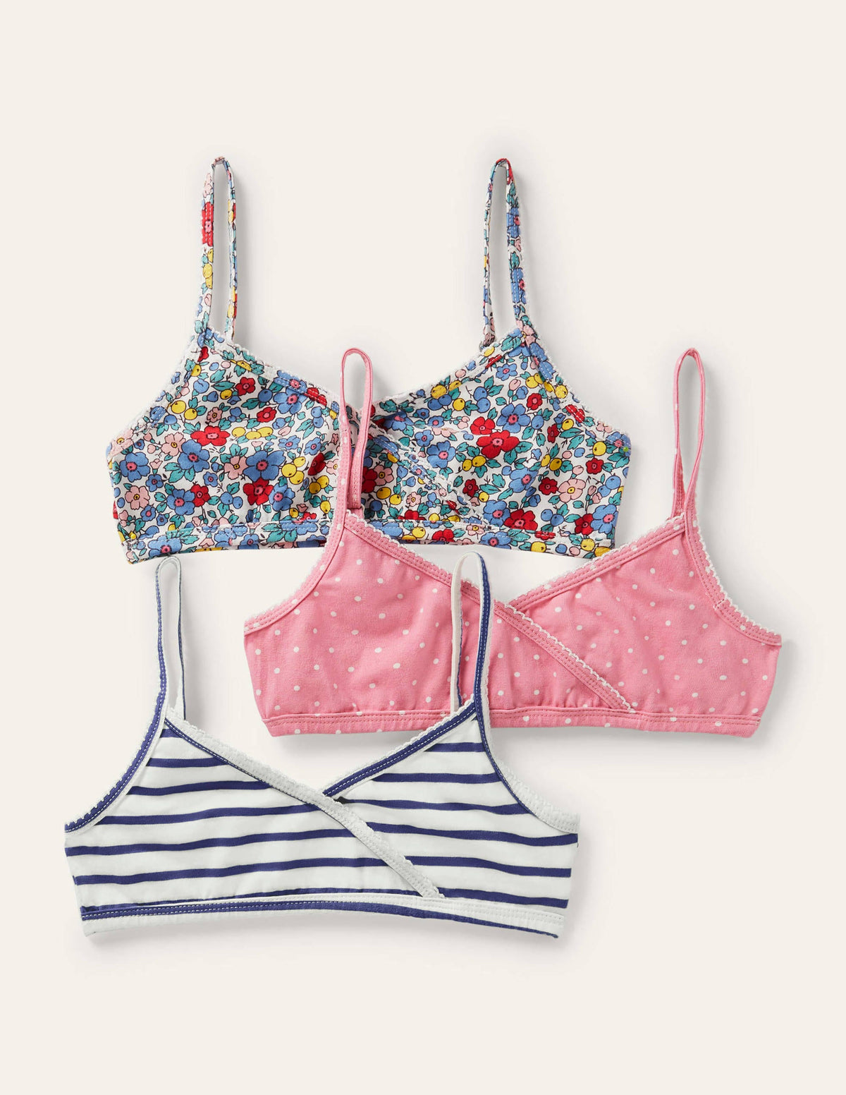 Crossover Training Bra 3 Pack-Multi Floral Spot - Image 1