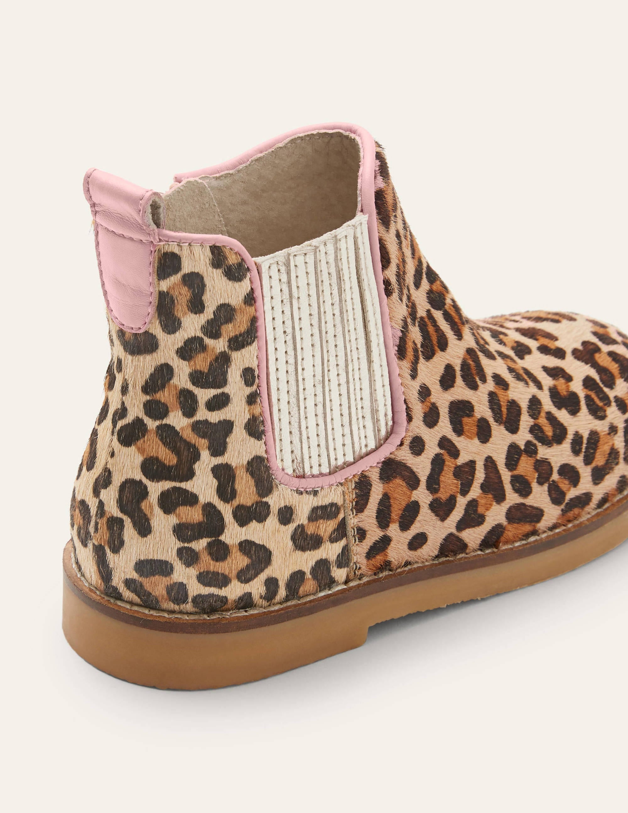 Leather Chelsea Boots-Classic Leopard - Image 3
