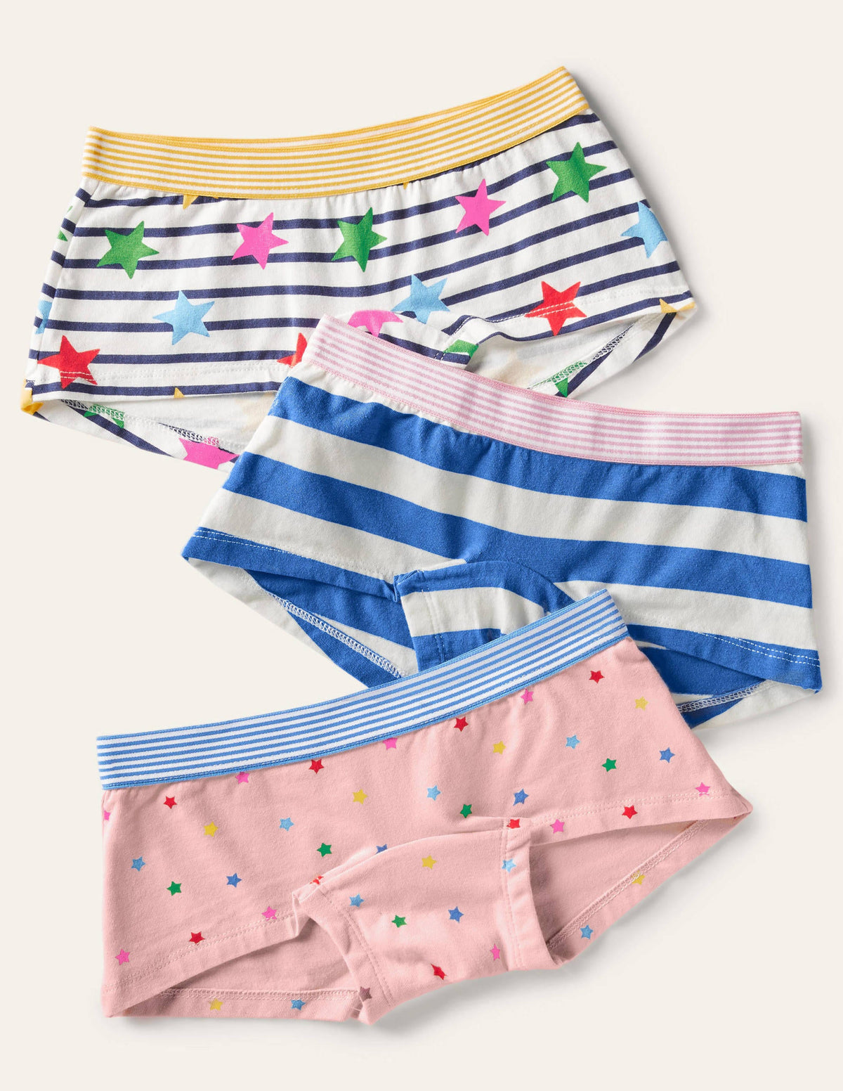 Shorties 3 Pack-Multi Star - Image 1