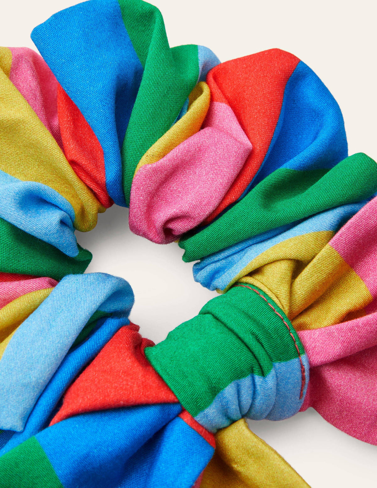 Large Bow Scrunchie-Multi Stripe - Image 2