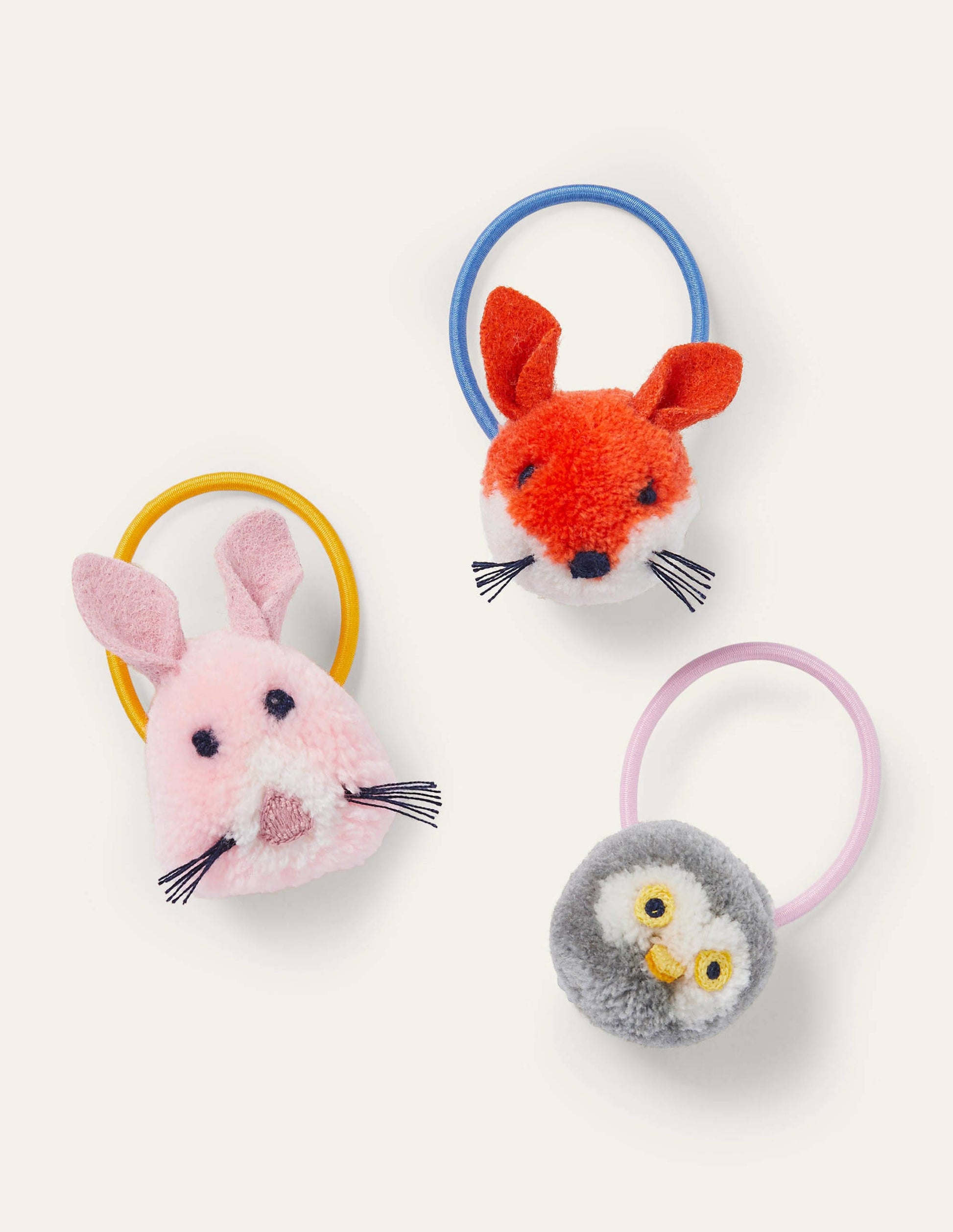 Pom Pom Hairbands 3 Pack-Multi-1