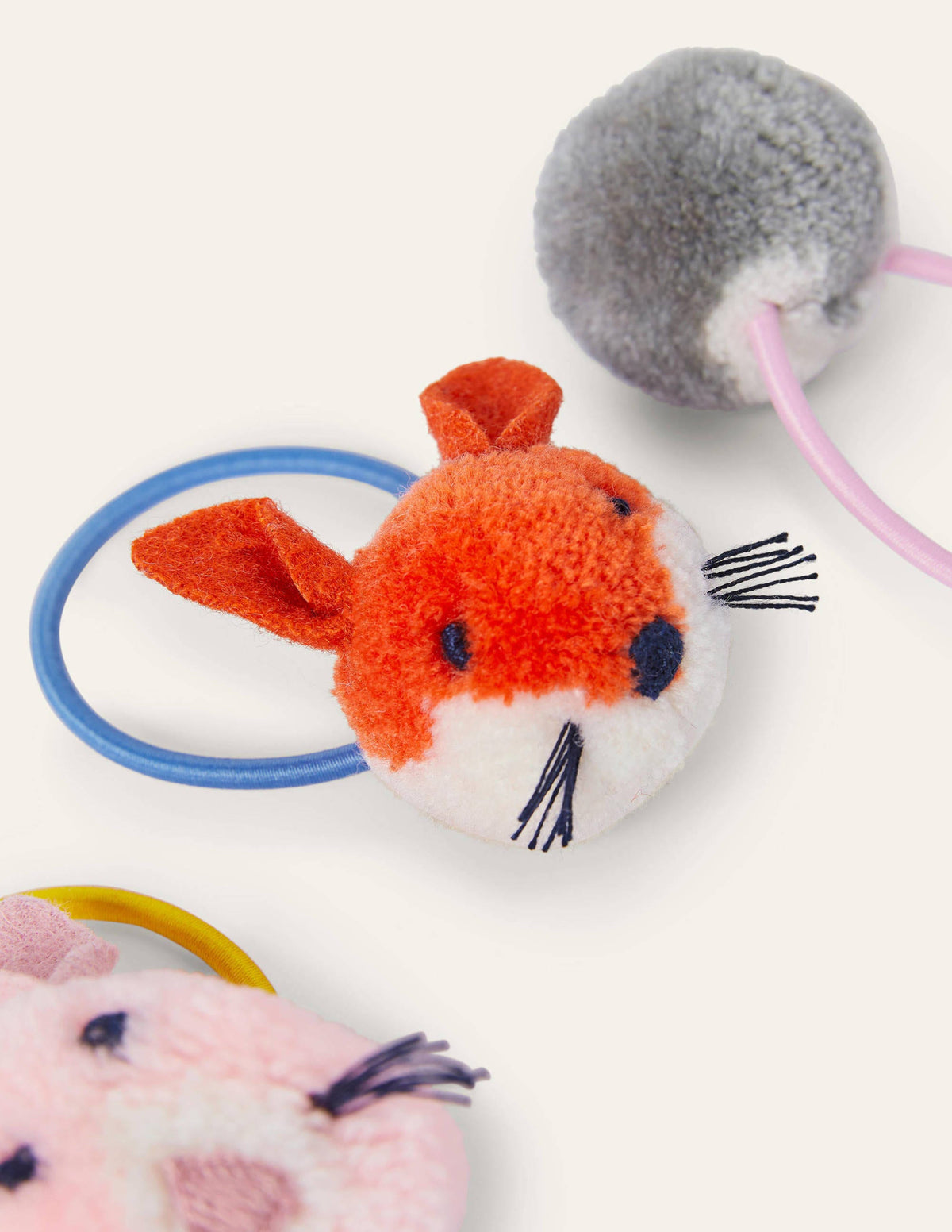 Pom Pom Hairbands 3 Pack-Multi - Image 2